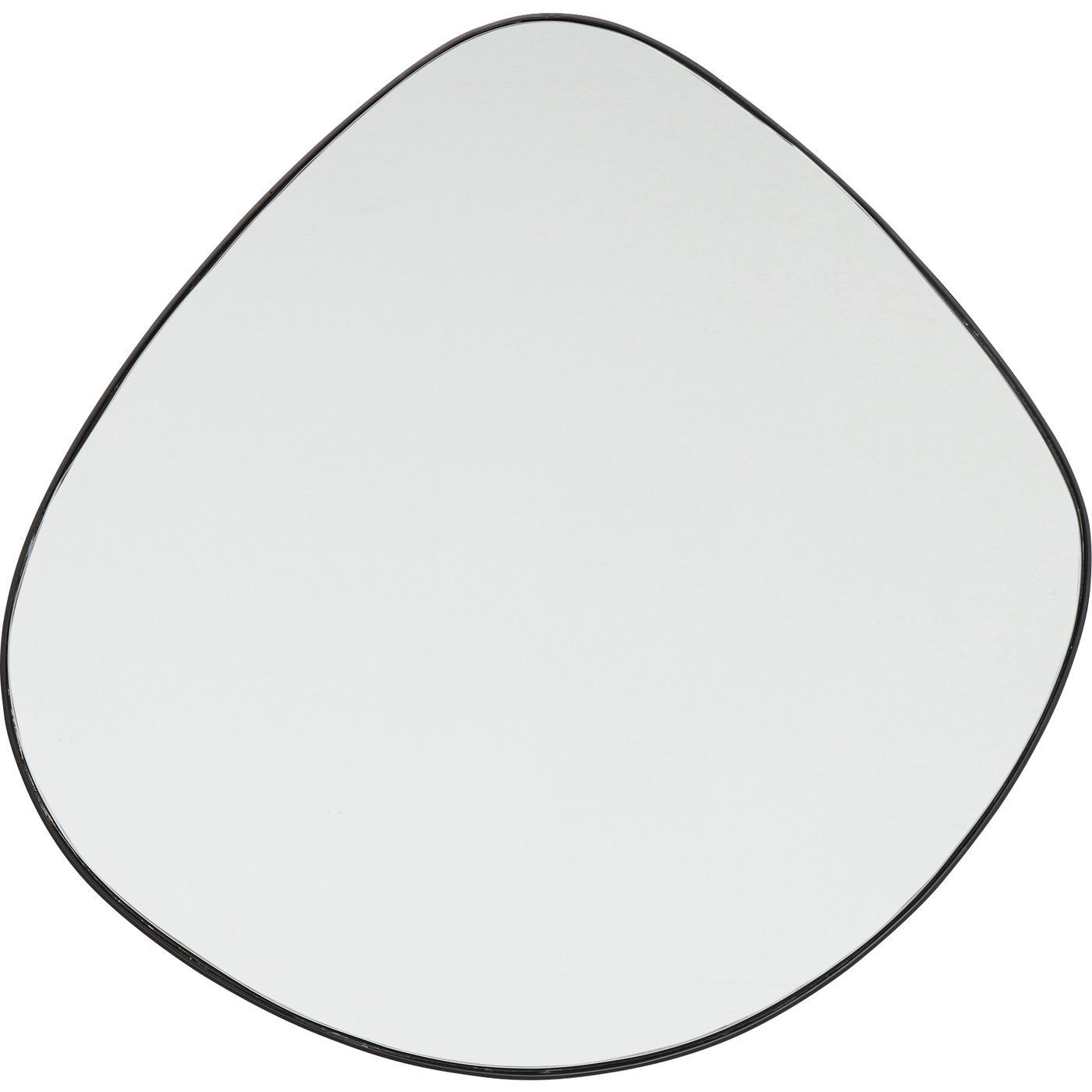 Miroir en métal noir 90x93