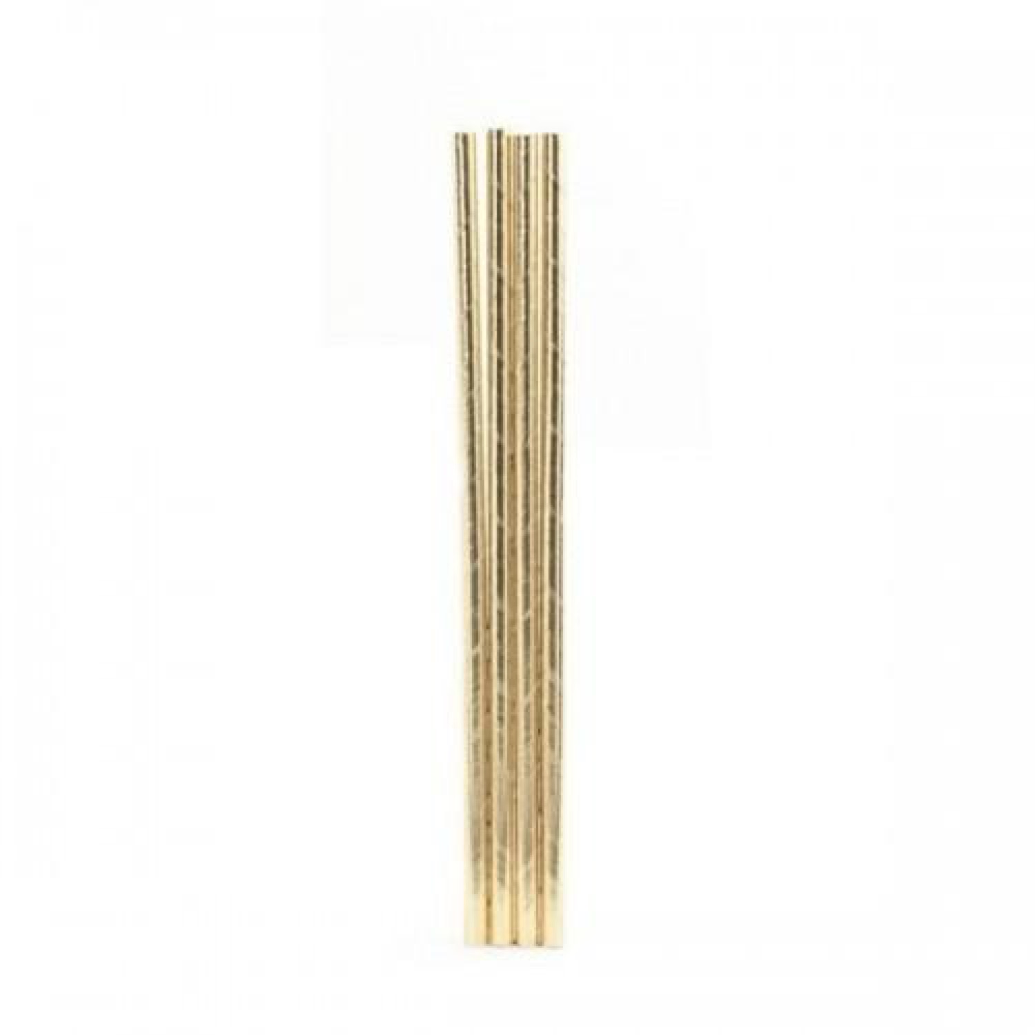 Pailles en papier dorées - Lot de 144 (photo) Pailles en papier dorées - Lot de 144