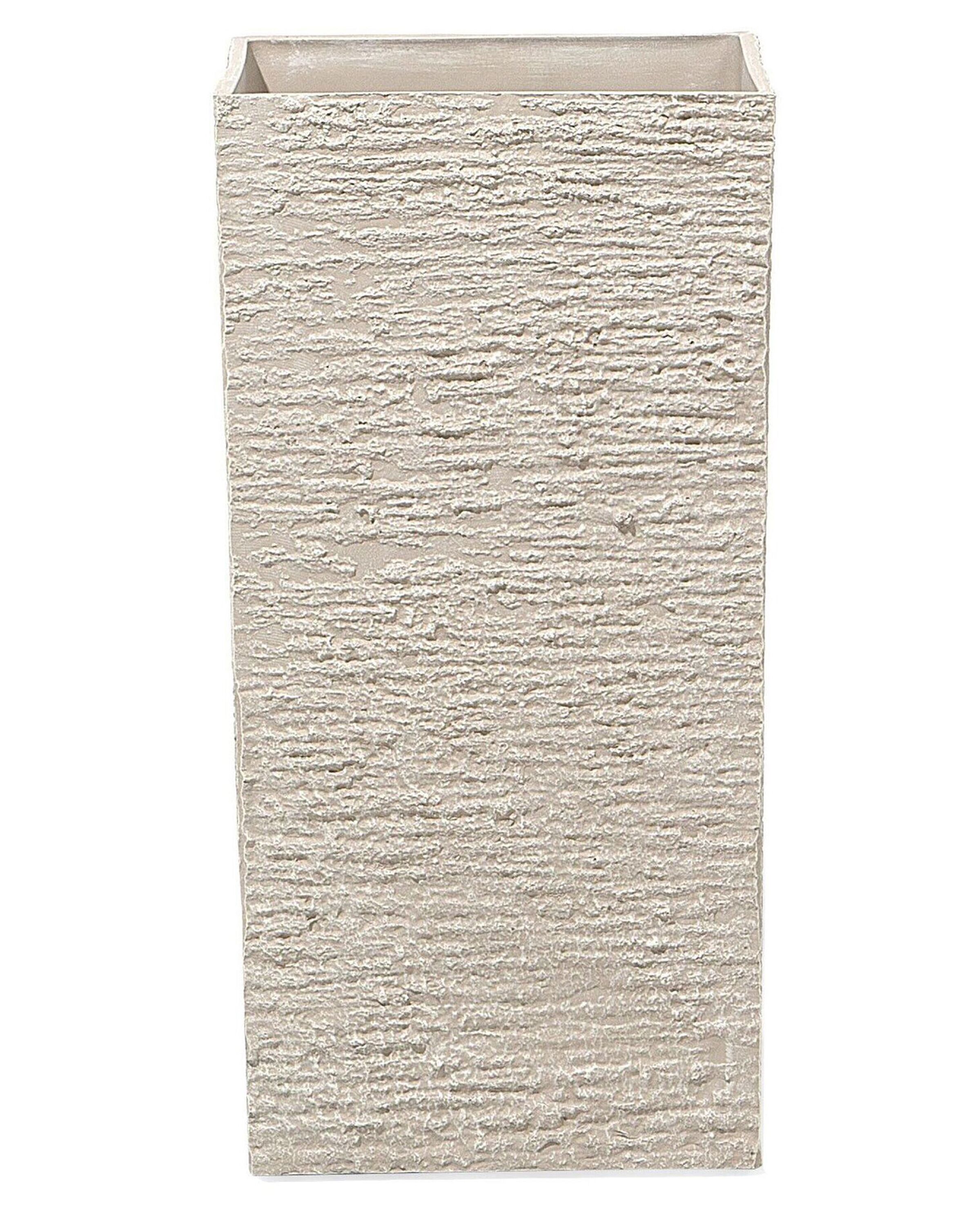 Petit cache-pot beige rectangulaire (photo) Petit cache-pot beige rectangulaire