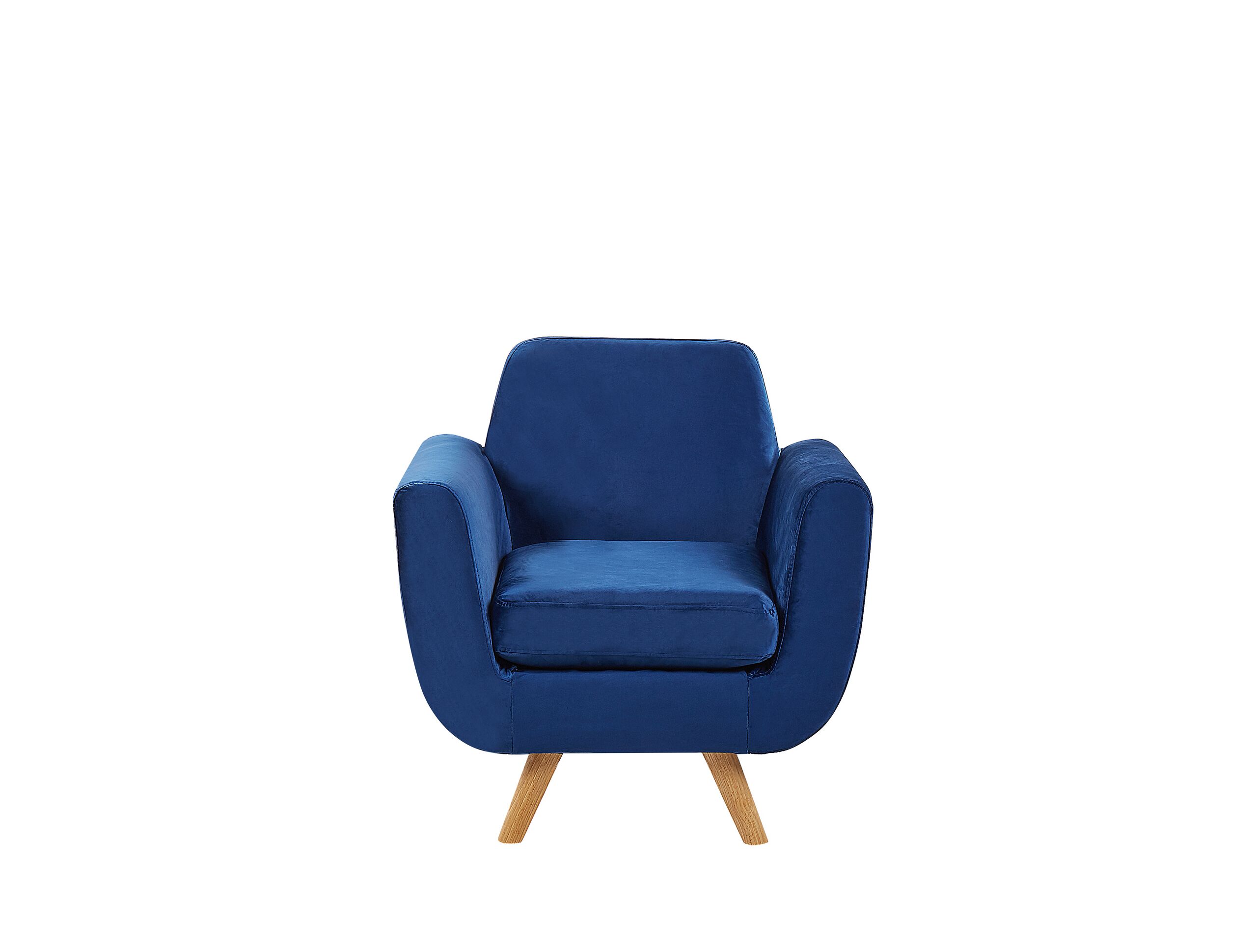 Housse en velours bleu marine pour fauteuil (photo) Housse en velours bleu marine pour fauteuil