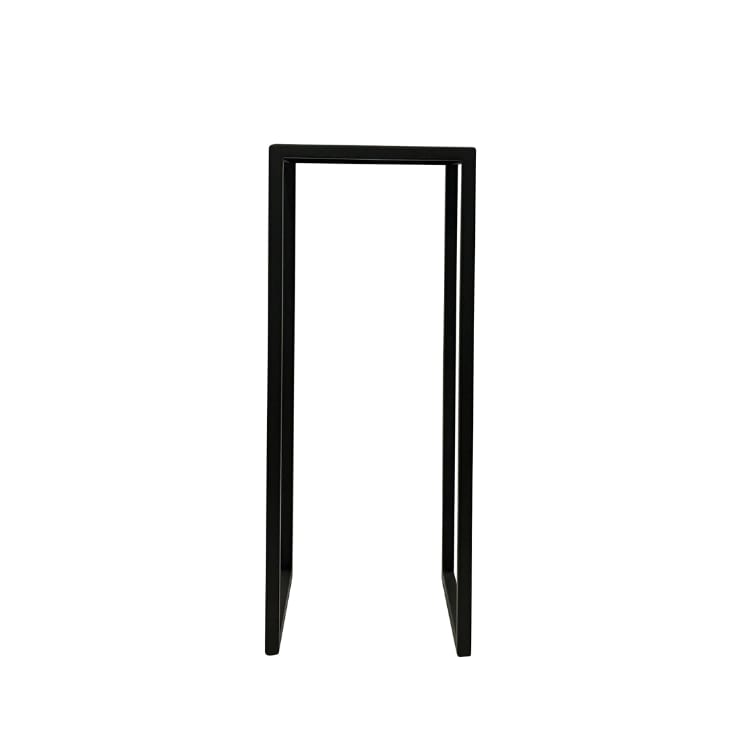 Table d'appoint de jardin acier noir H80cm Table d'appoint de jardin acier noir H80cm