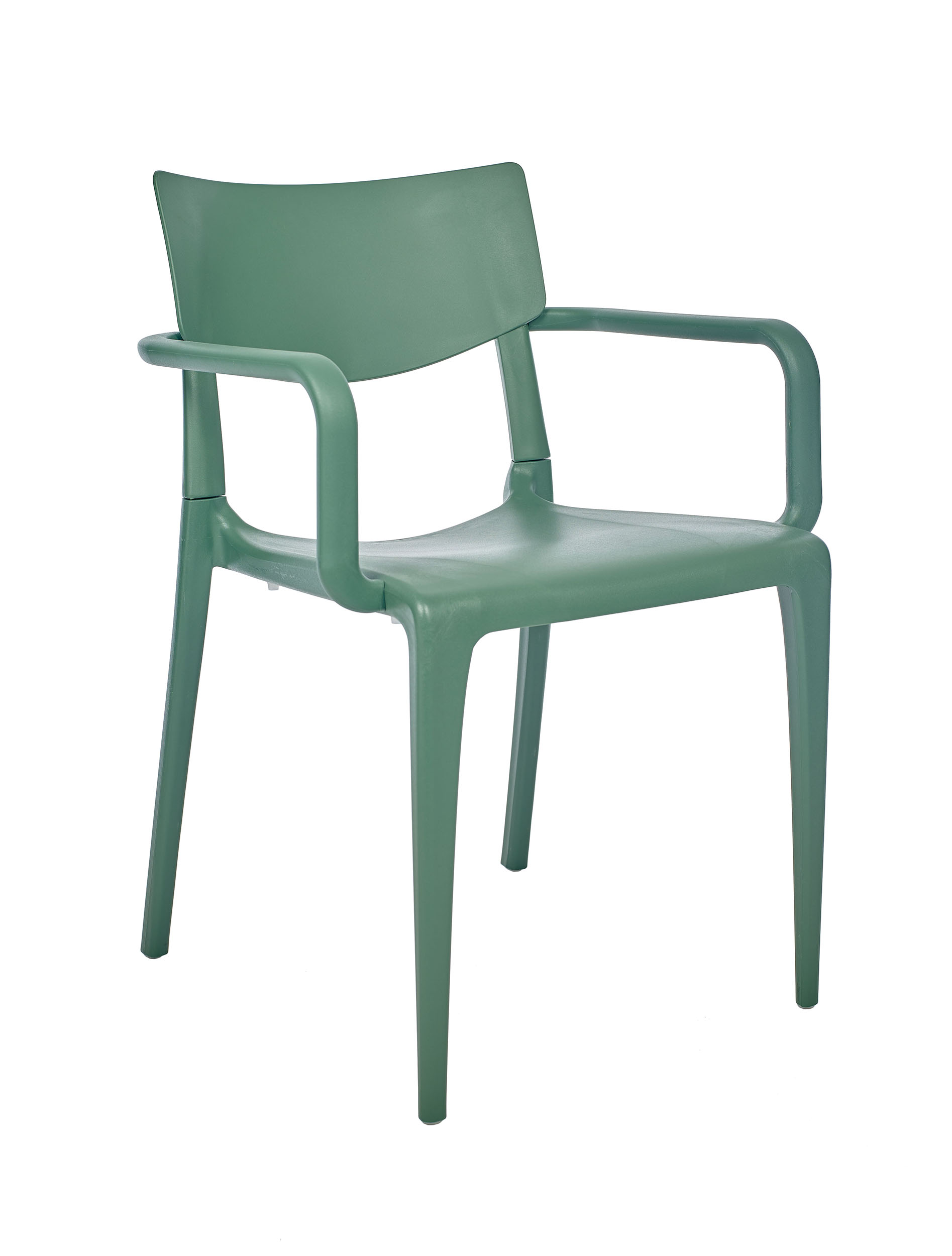 fauteuil de jardin empilable en polypropylène renforcé vert