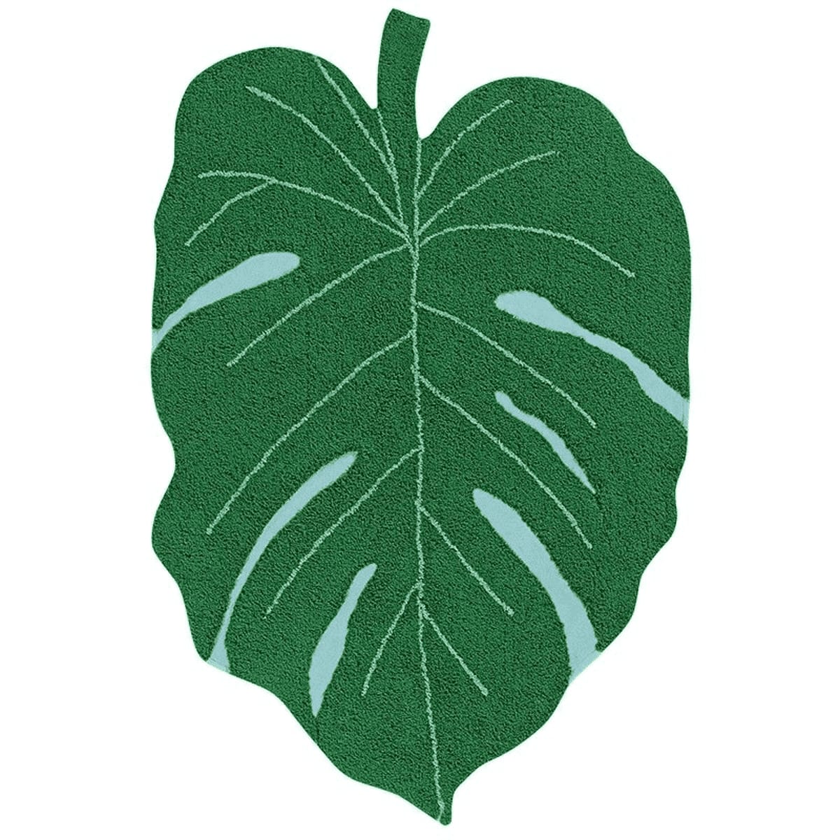Tapis coton motif feuille tropicale monstera 120x160 Tapis coton motif feuille tropicale monstera 120x160