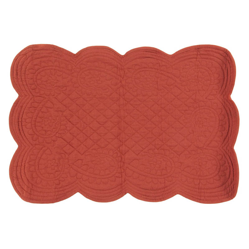 Set de table 100% coton terre de sienne 36x50 Set de table 100% coton terre de sienne 36x50