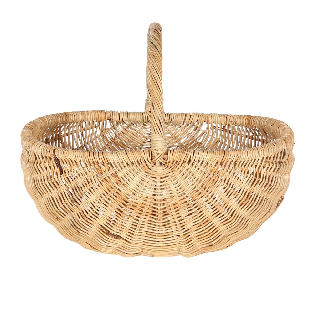 Panier naturel en rotin avec anse centrale Panier naturel en rotin avec anse centrale