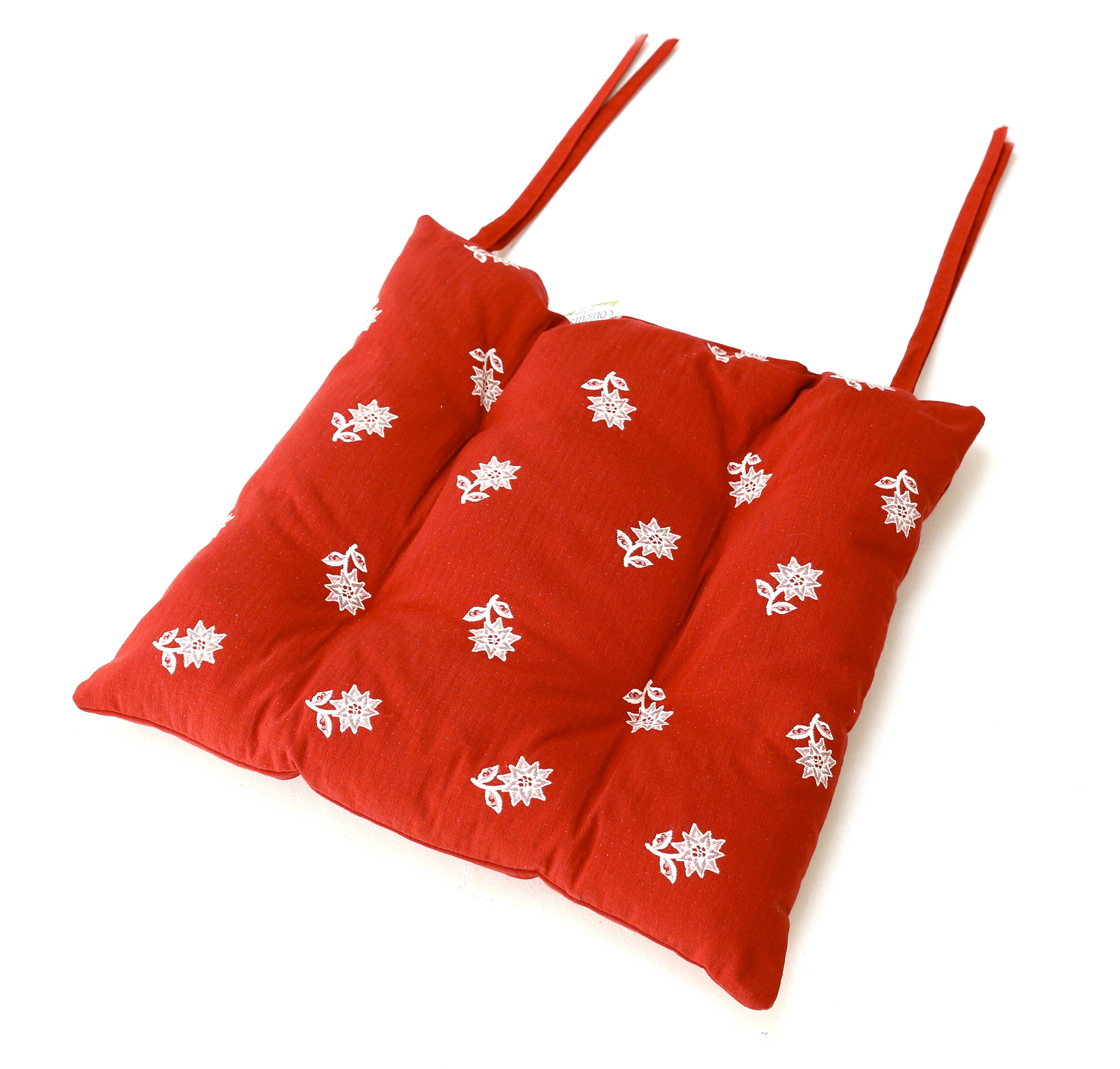 Galette de chaise style montagne Edelweiss Galette de chaise style montagne Edelweiss
