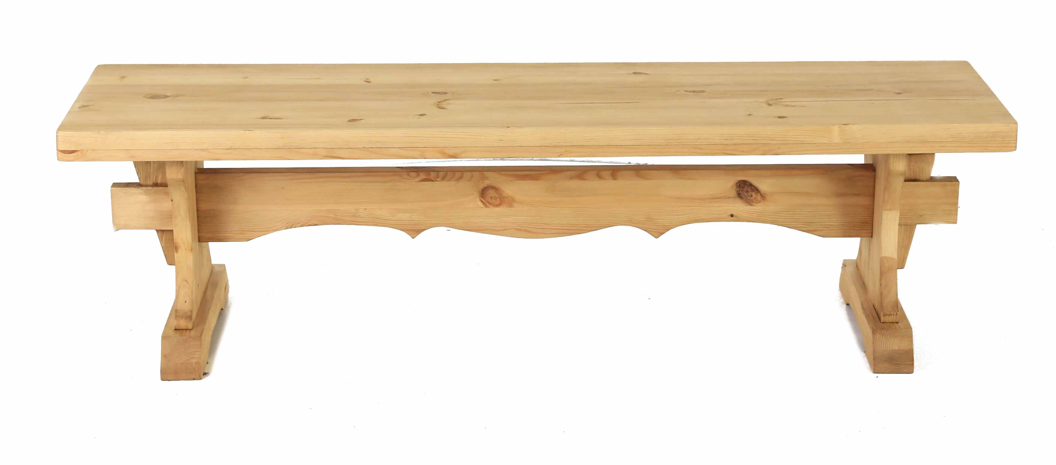 Banc bois de pin massif sculpté montagne 160 x 40 cm (photo) Banc bois de pin massif sculpté montagne 160 x 40 cm