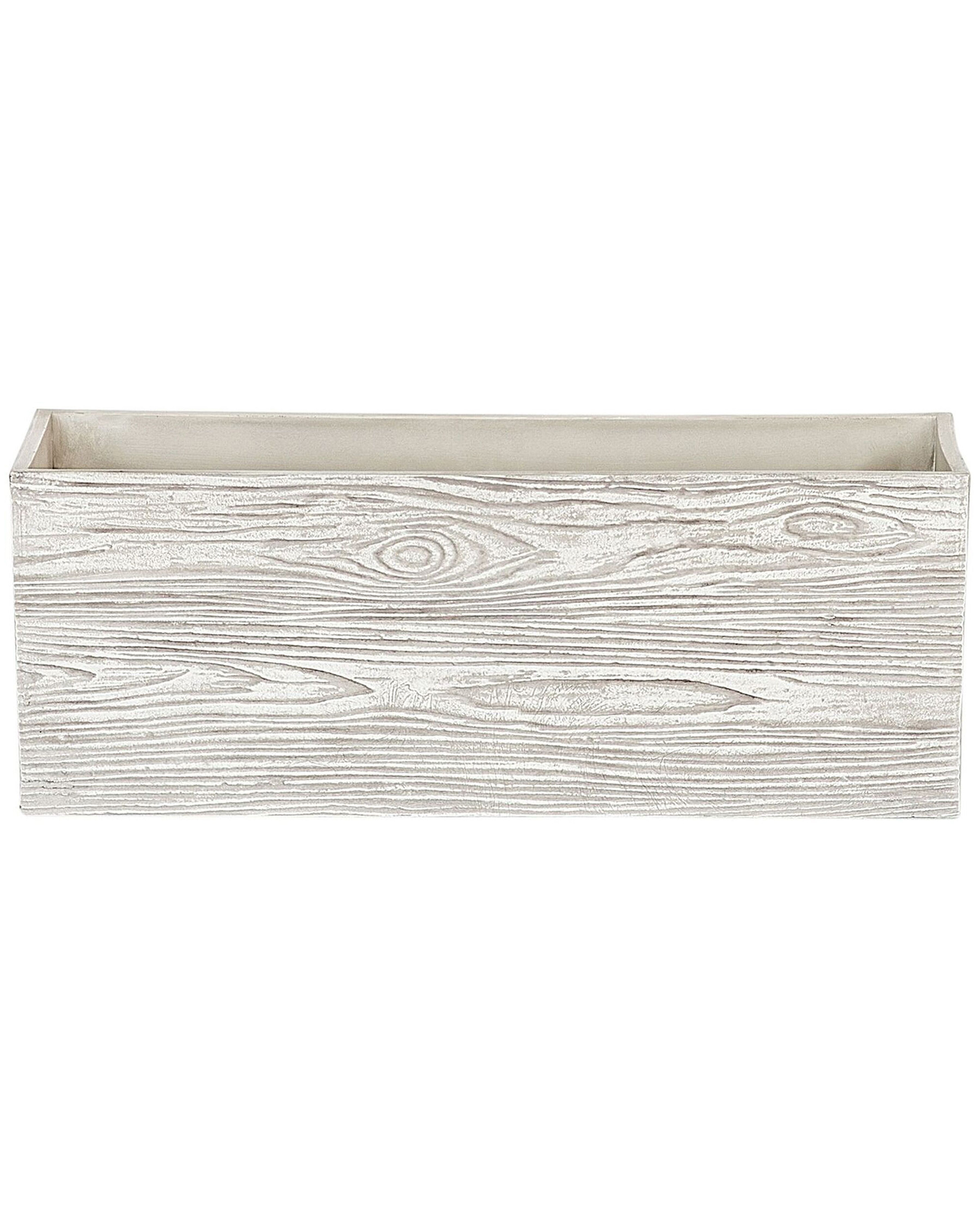 Bac à fleurs blanc 54x17x21