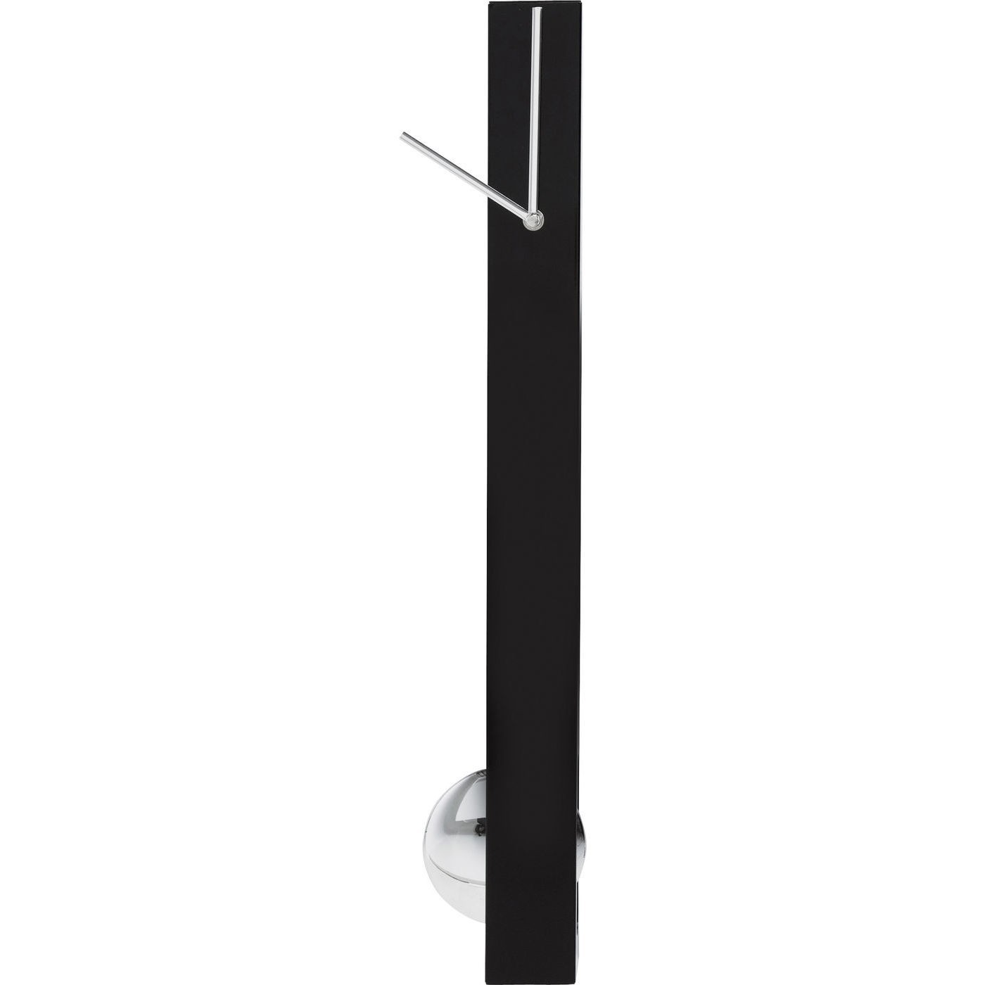 Horloge à balancier en aluminium noir