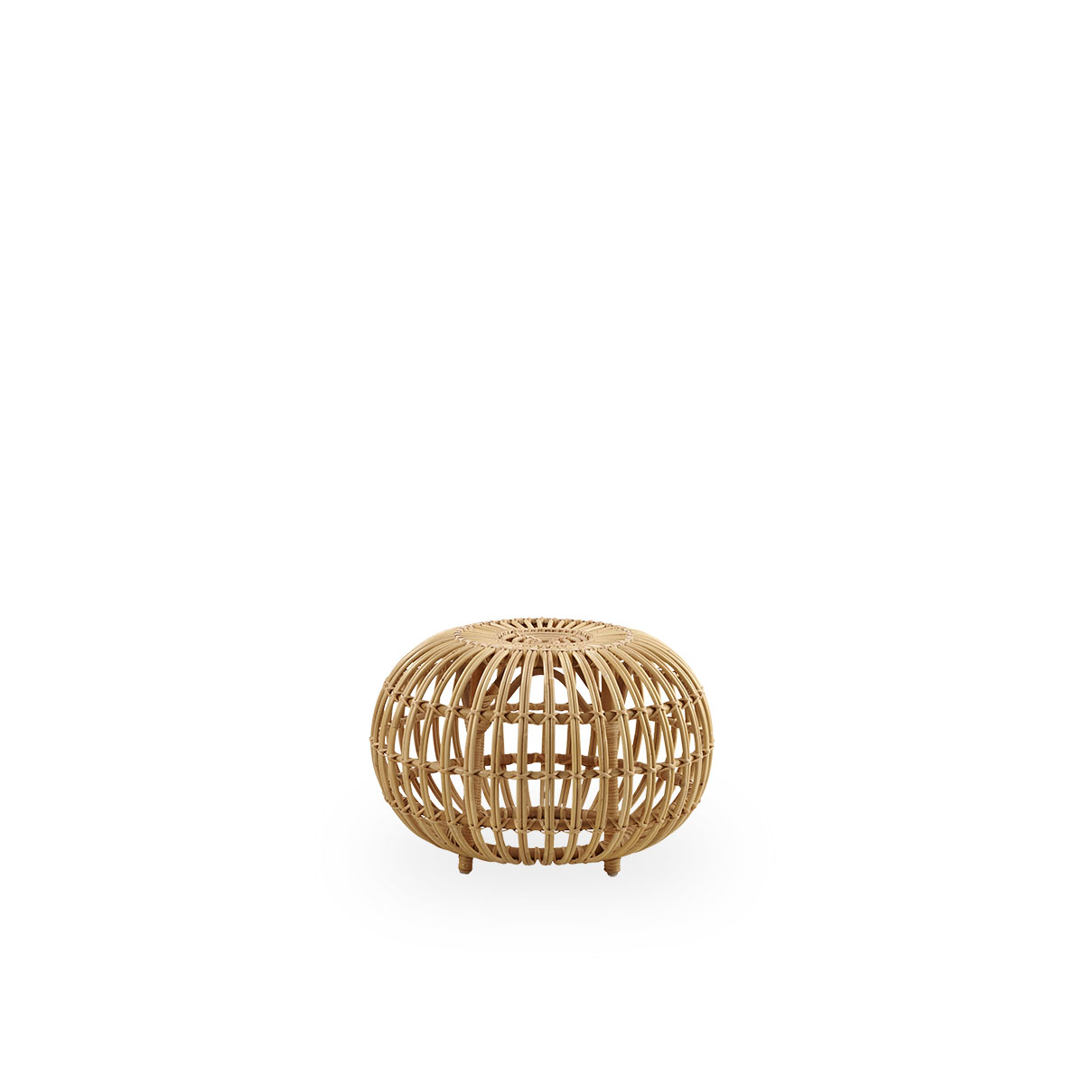 Pouf Ottoman by Franco Albini en rotin D55cm Pouf Ottoman by Franco Albini en rotin D55cm
