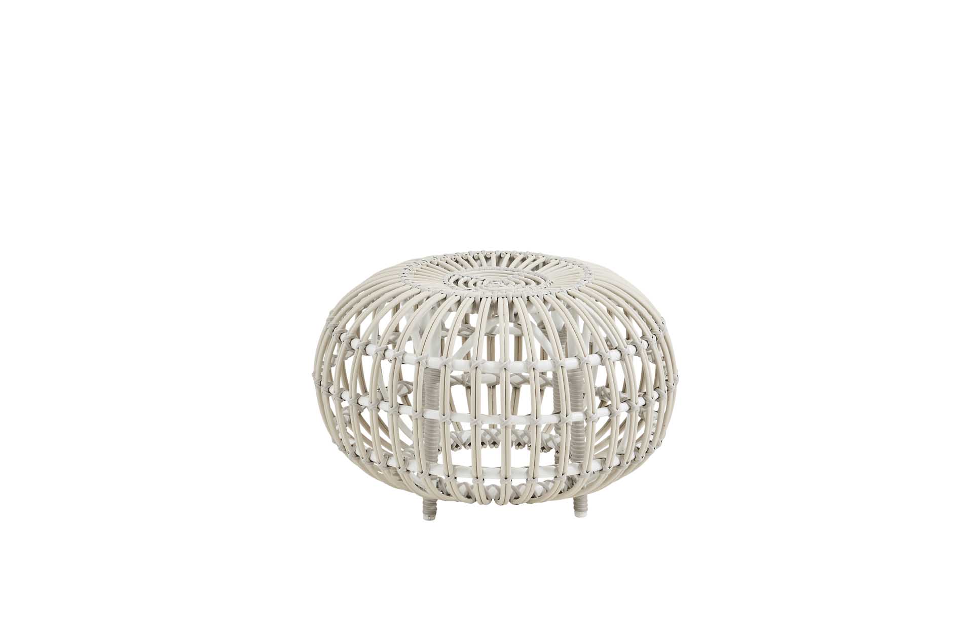 Pouf ottoman blanc by Franco Albini D55cm Pouf ottoman blanc by Franco Albini D55cm