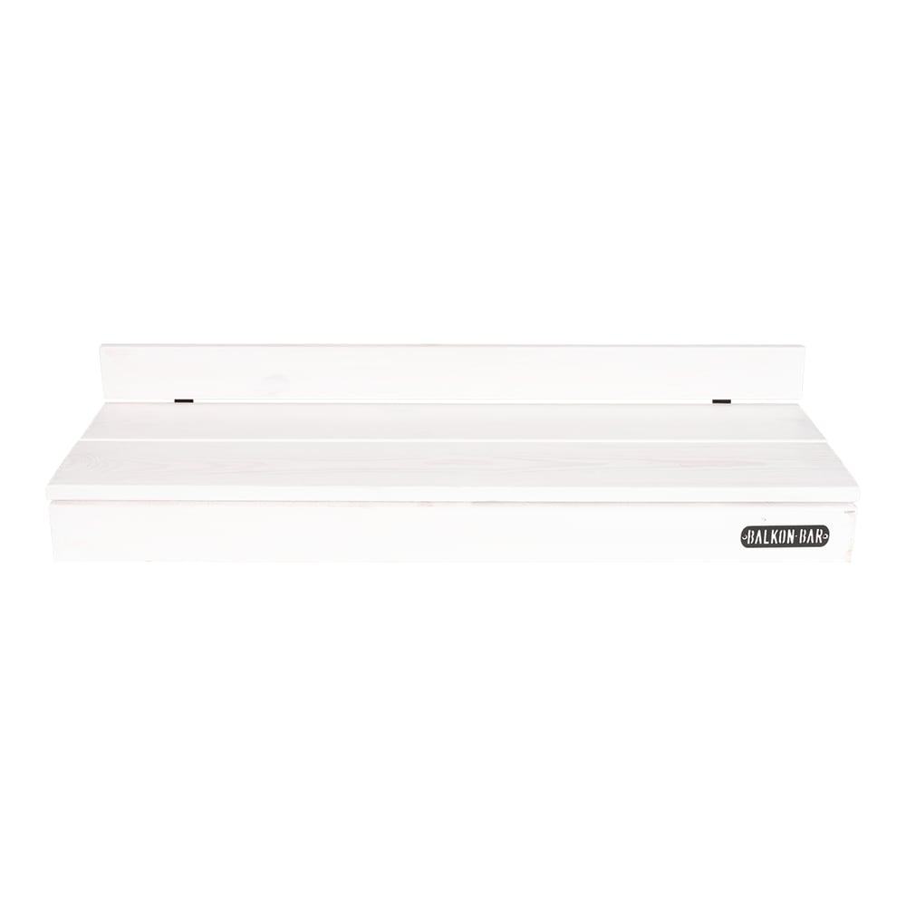 Bar table pour balcon en pin blanc balustrade fine