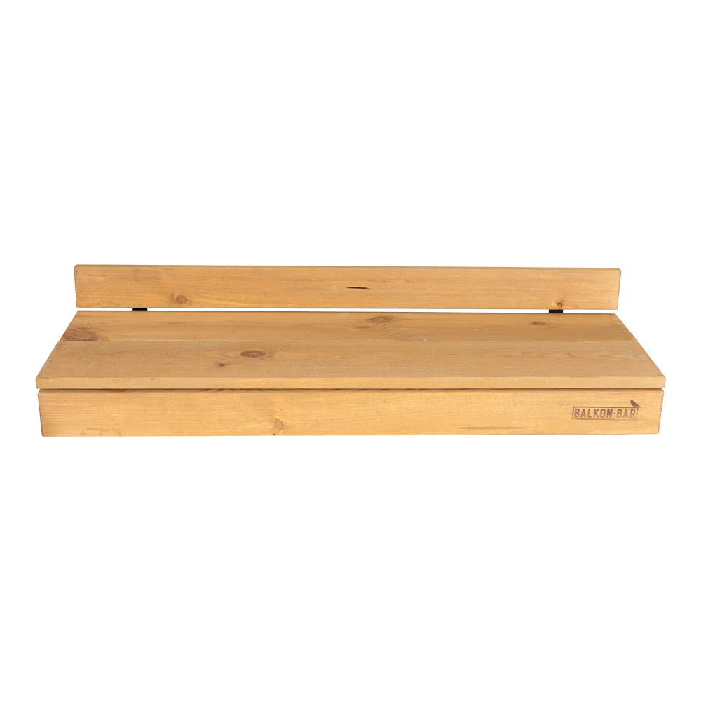 Bar table pour balcon en pin balustrade en verre