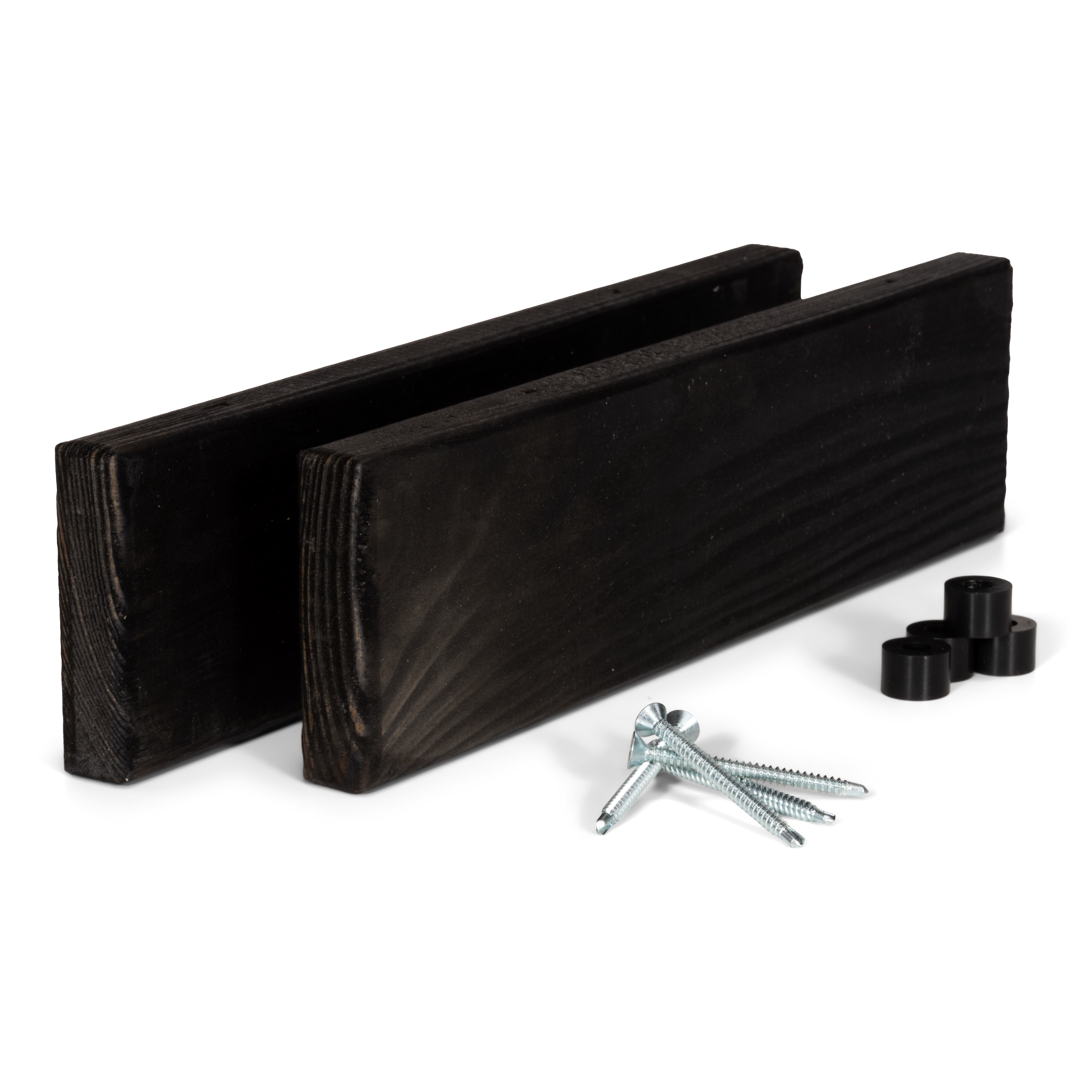 Kit barres latérales avec clés pour bar de balcon en pin noir
