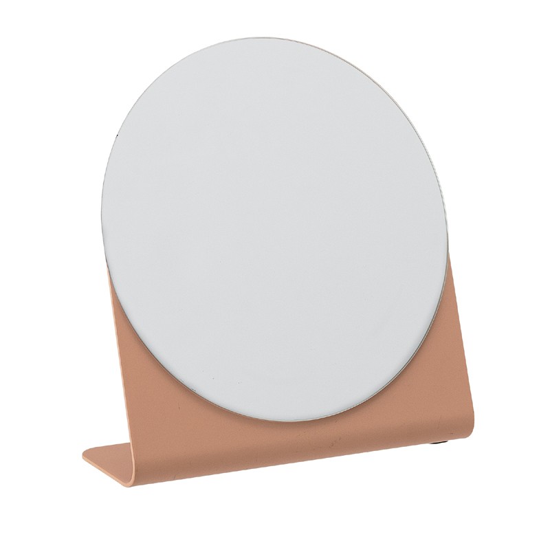 Miroir à poser en métal orange H16cm Miroir à poser en métal orange H16cm