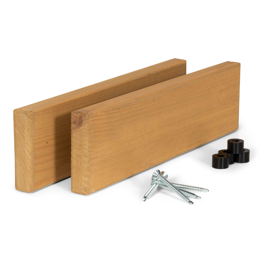 Kit barres latérales avec clés pour bar de balcon en pin