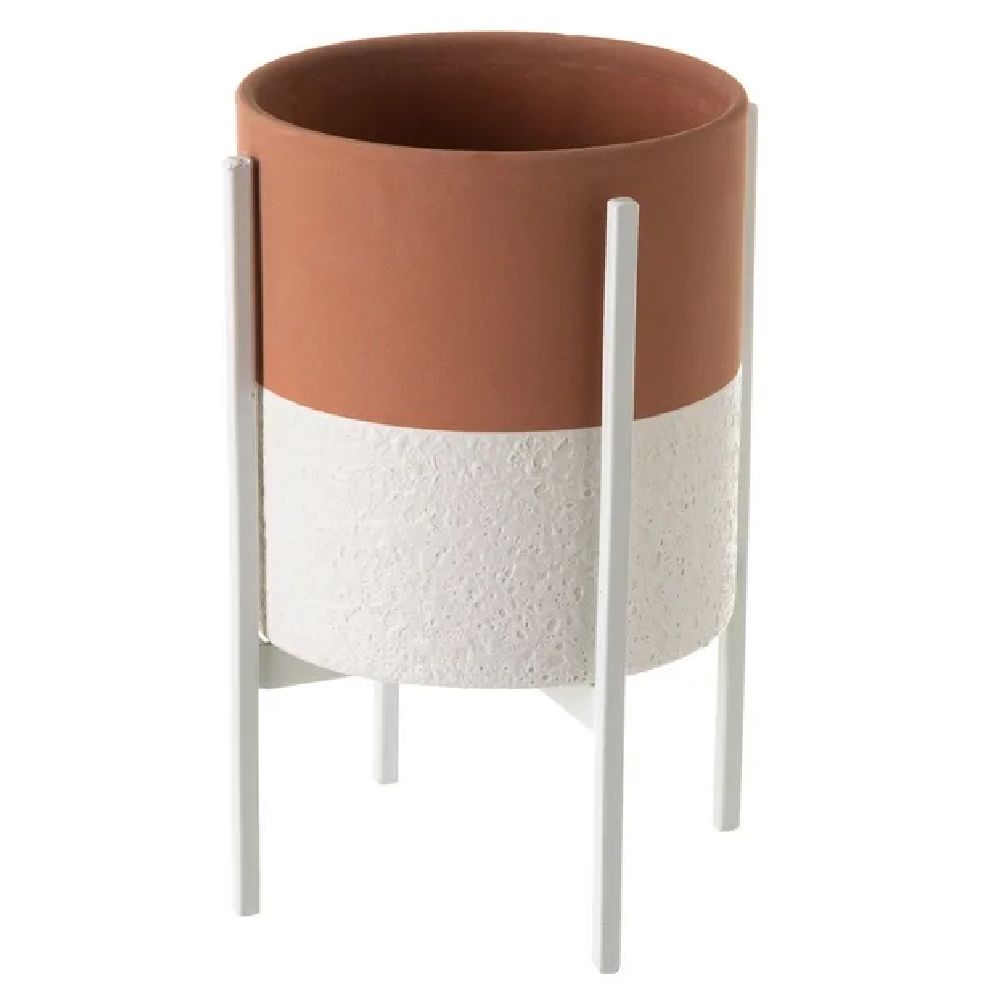 Cache pot de fleur sur pied H14,5cm