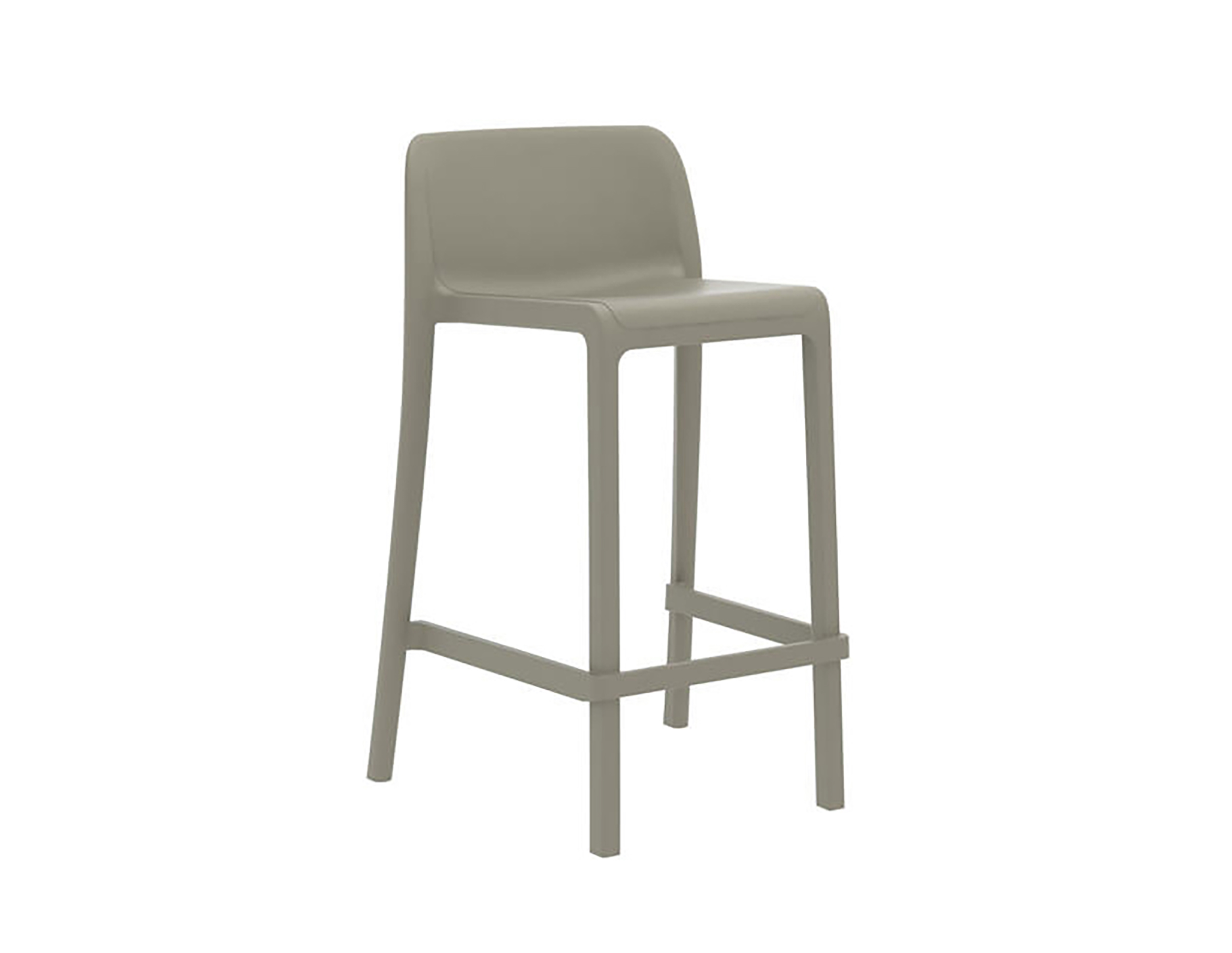 Tabouret de jardin empilable en polypropylène taupe Tabouret de jardin empilable en polypropylène taupe