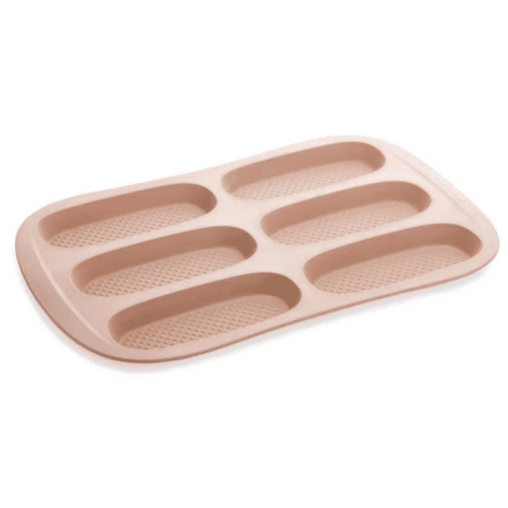 Moule petits pains silicone 6 empreintes 14x5,5cm