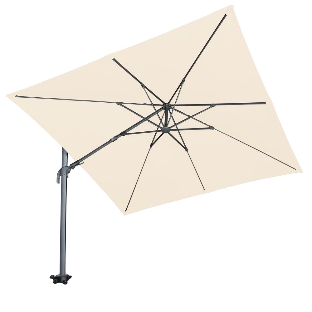Parasol déporté inclinable écrus 3x3m