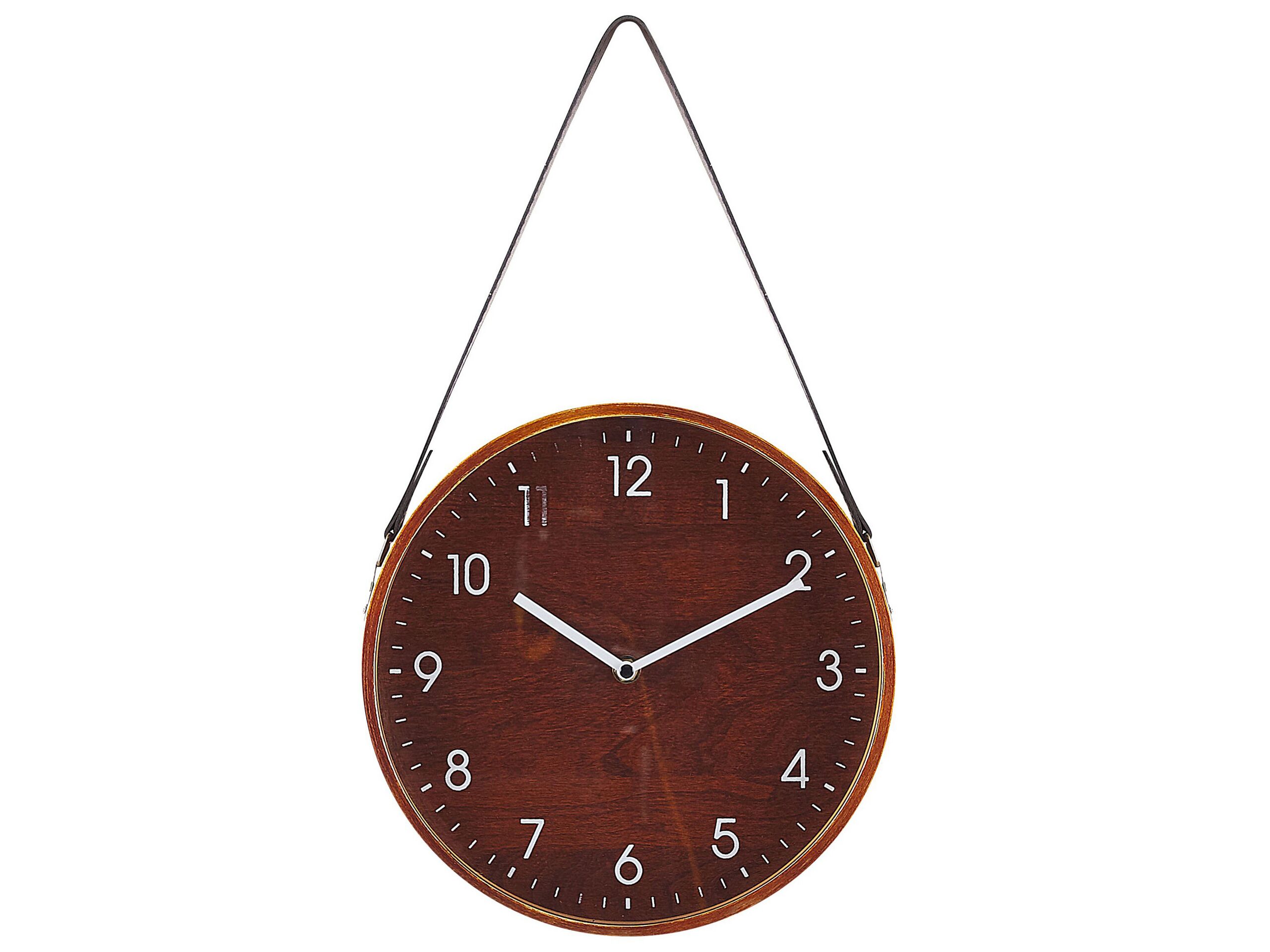 Horloge murale effet bois foncé ø 26 cm (photo) Horloge murale effet bois foncé ø 26 cm