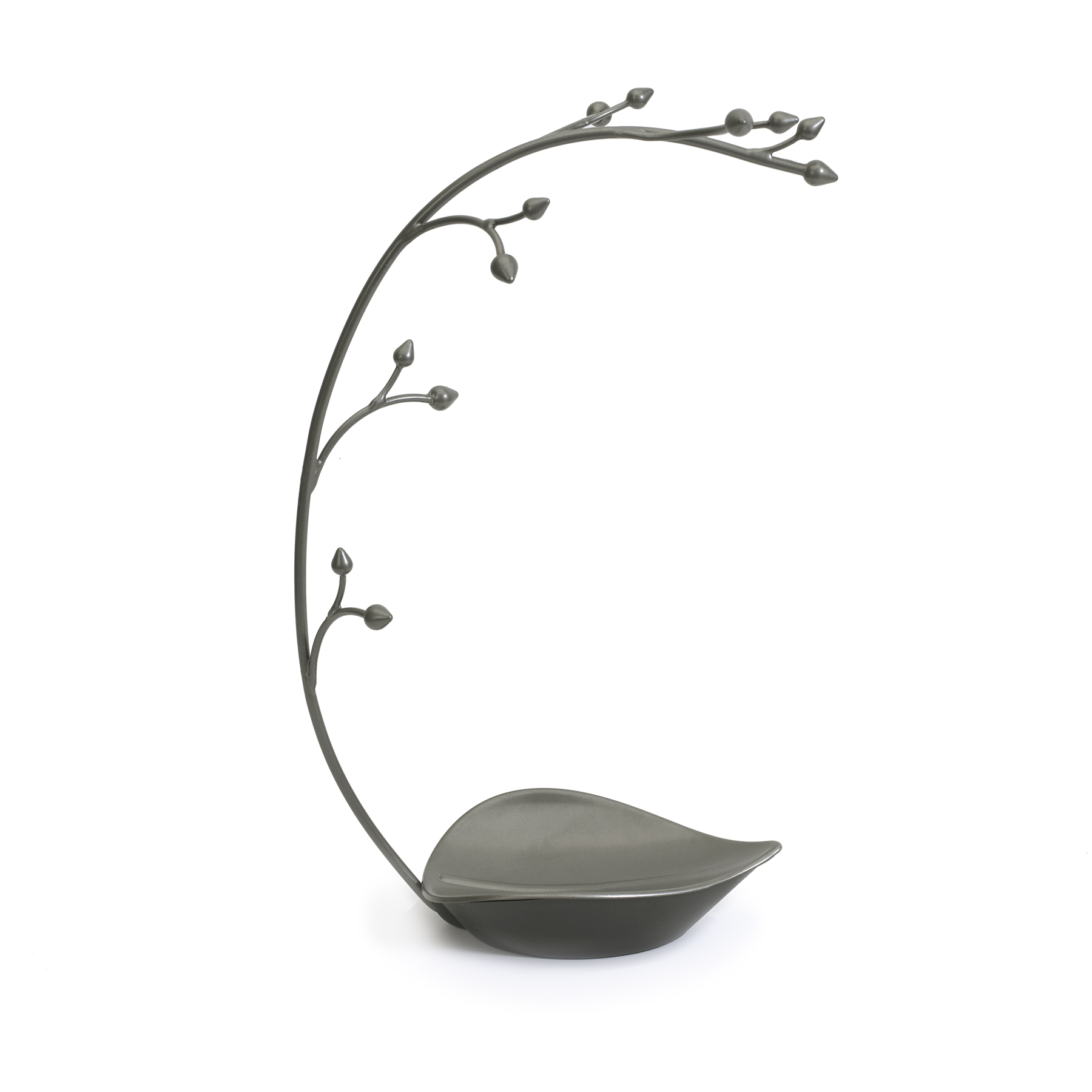 Arbre à bijoux en métal couleur titanium (photo) Arbre à bijoux en métal couleur titanium