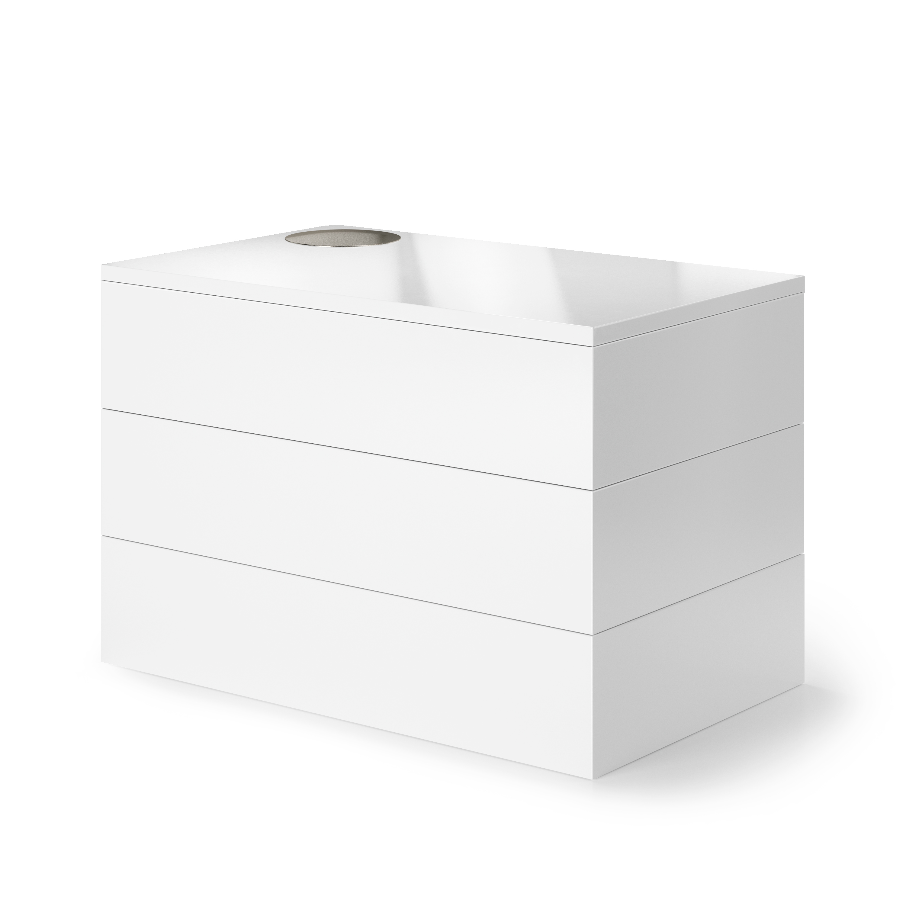 Boîte à bijoux en bois blanc Boîte à bijoux en bois blanc