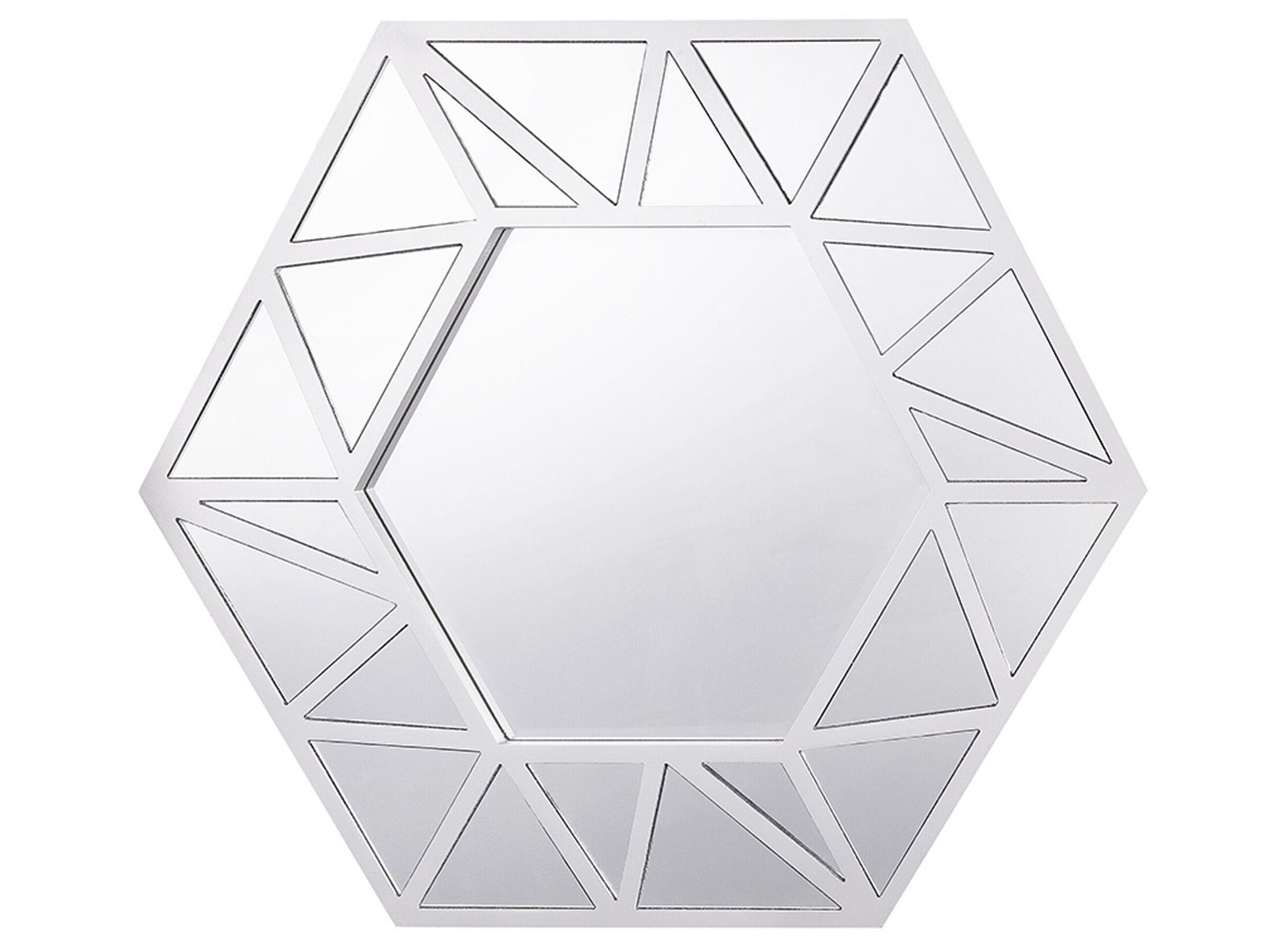 Miroir 80 x 70 cm argenté (photo) Miroir 80 x 70 cm argenté