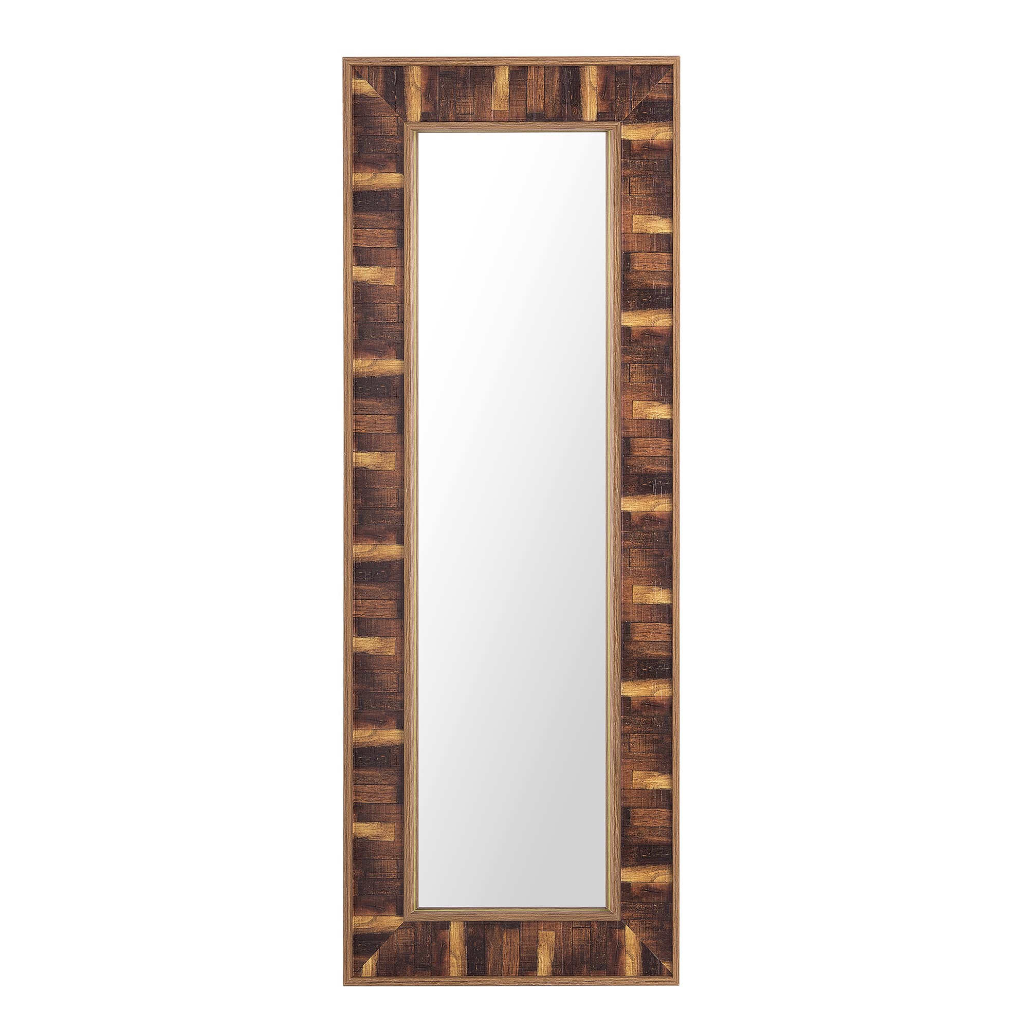 Miroir mural marron foncé 50 x 130 cm (photo) Miroir mural marron foncé 50 x 130 cm