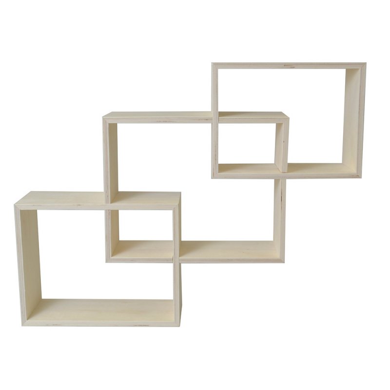 3 étagères en bois imbriquées 60x45cm (photo) 3 étagères en bois imbriquées 60x45cm