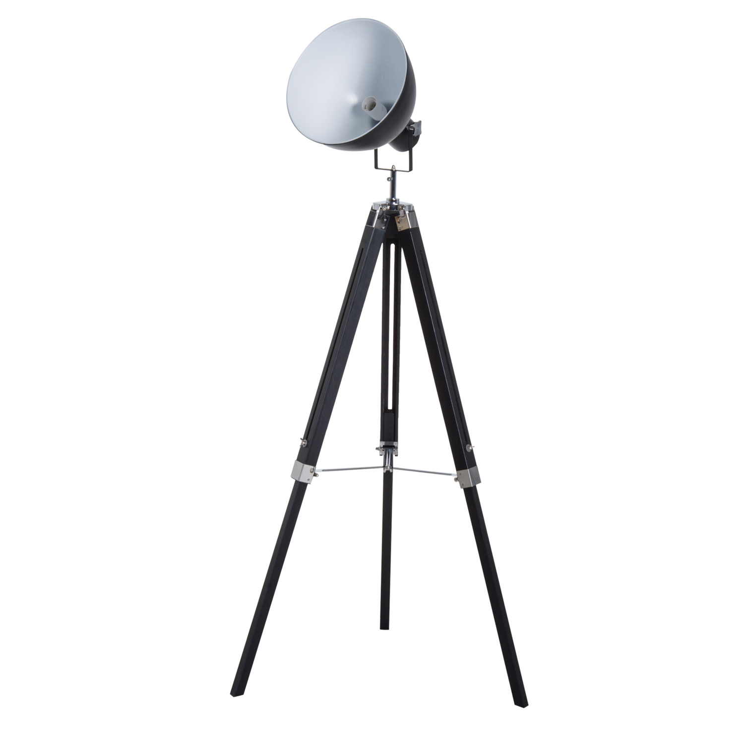 Lampadaire trépied style industriel hauteur réglable H108-152 cm Lampadaire trépied style industriel hauteur réglable H108-152 cm