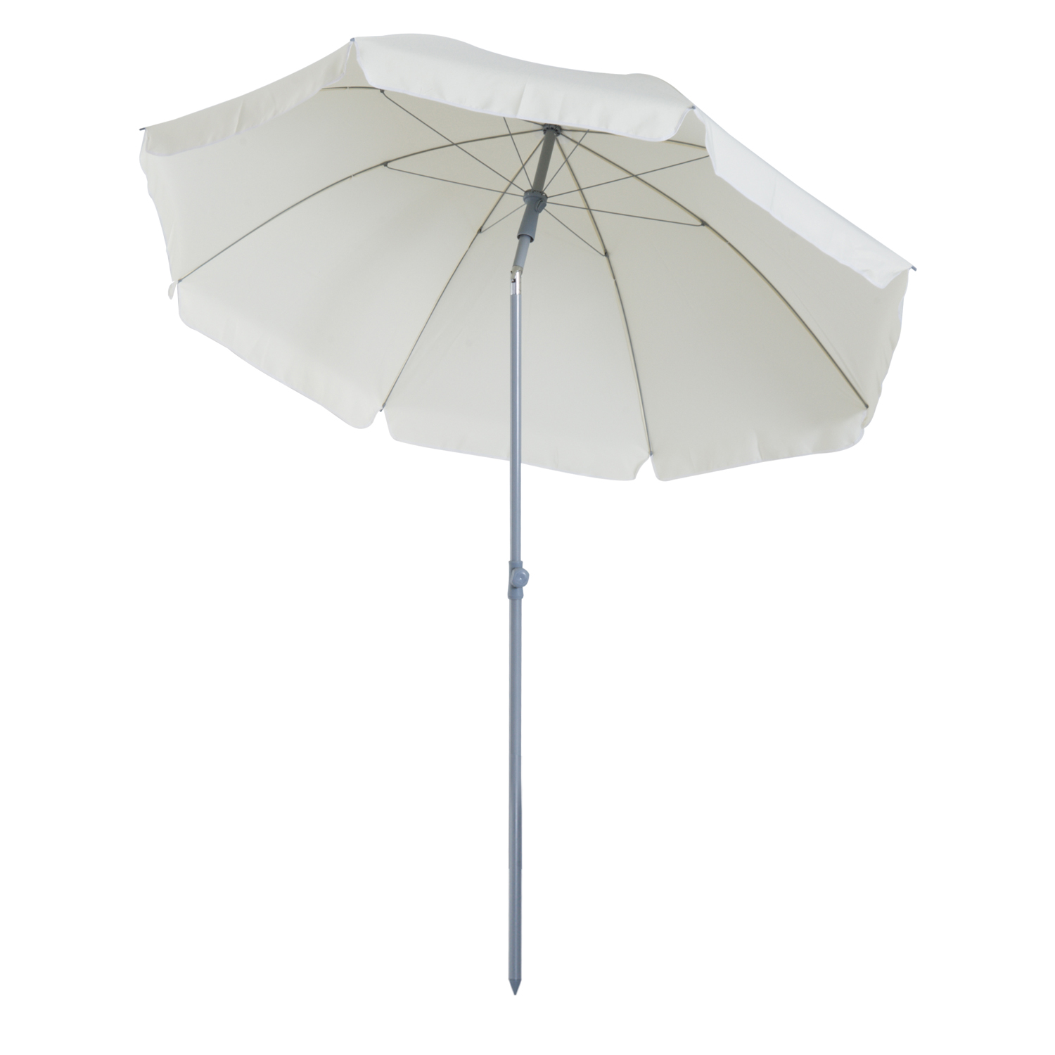 Parasol inclinable octogonal crème