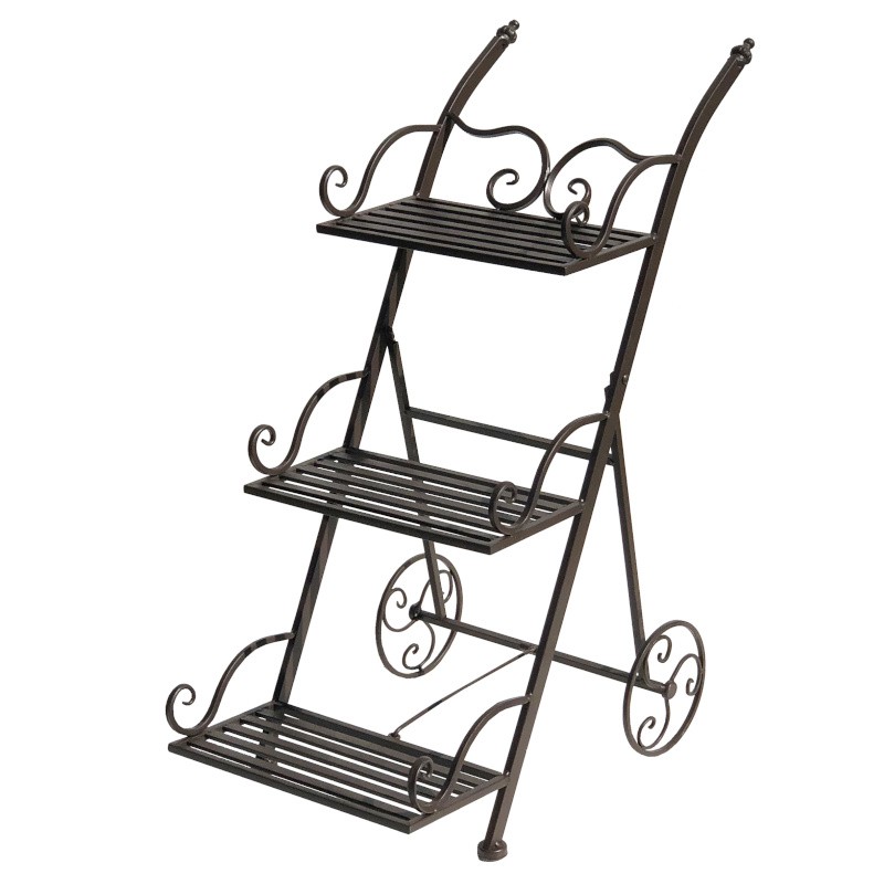 Chariot escalier porte plante pliable Chariot escalier porte plante pliable