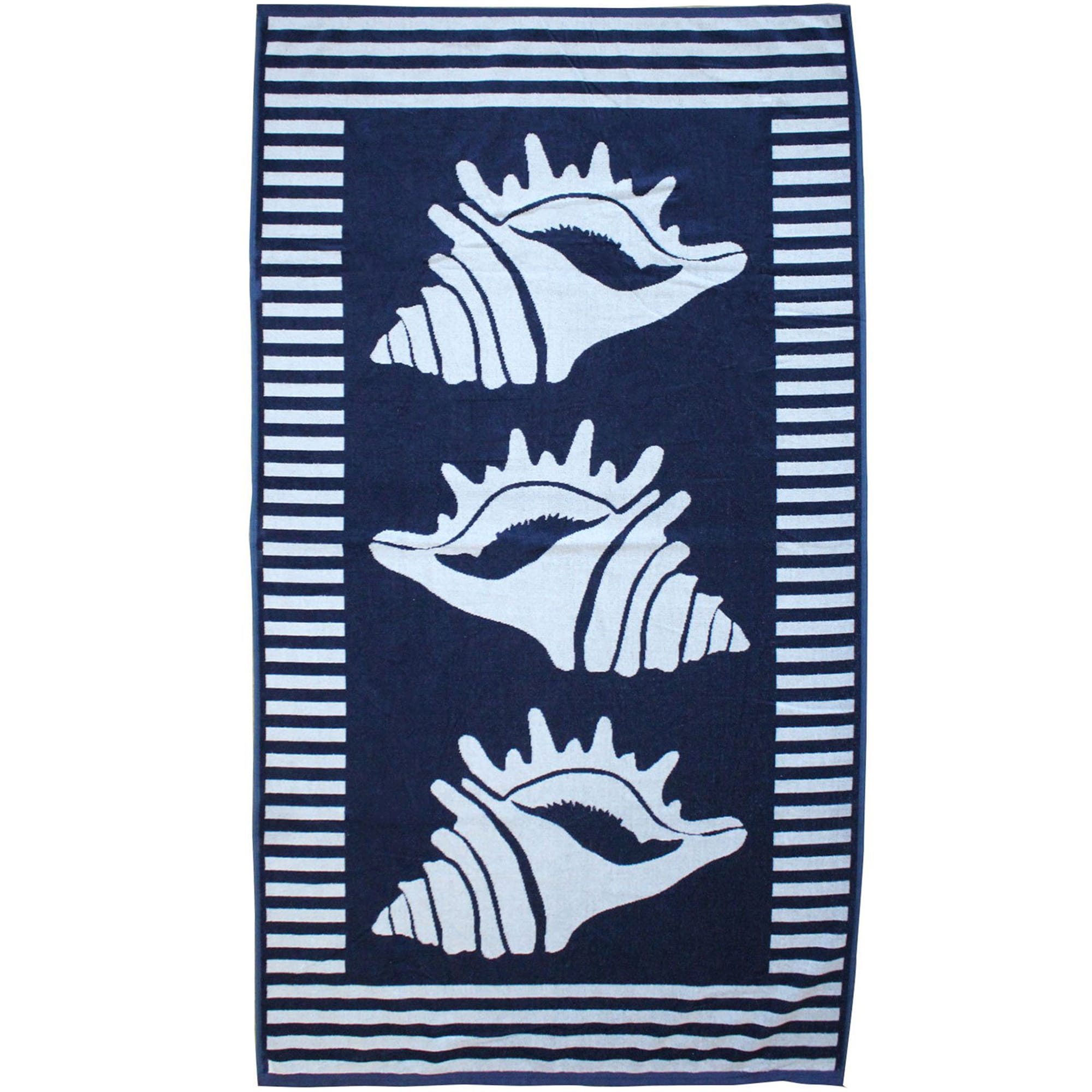 Serviette de plage éponge velours bleu marine escudo 90 x 170 (photo) Serviette de plage éponge velours bleu marine escudo 90 x 170
