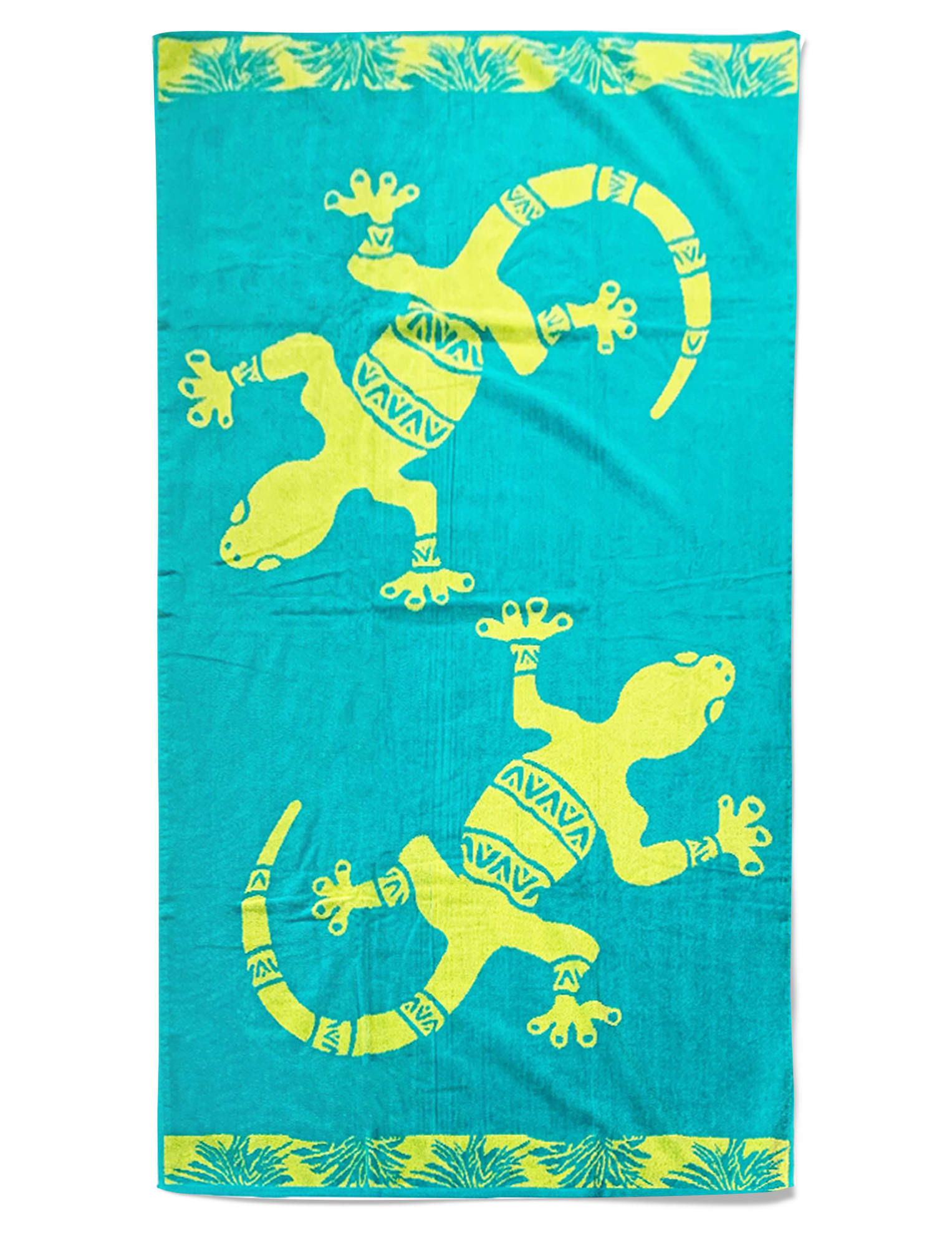 Serviette de plage éponge velours bleu pensacola 90 x 170 (photo) Serviette de plage éponge velours bleu pensacola 90 x 170