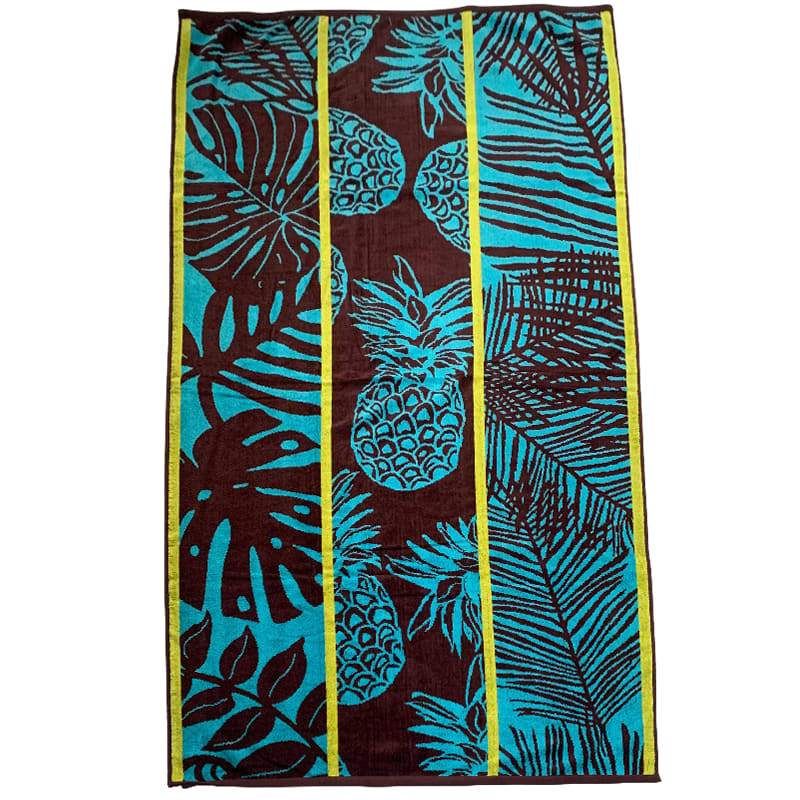 Serviette de plage éponge velours marron hortus 90 x 170 Serviette de plage éponge velours marron hortus 90 x 170
