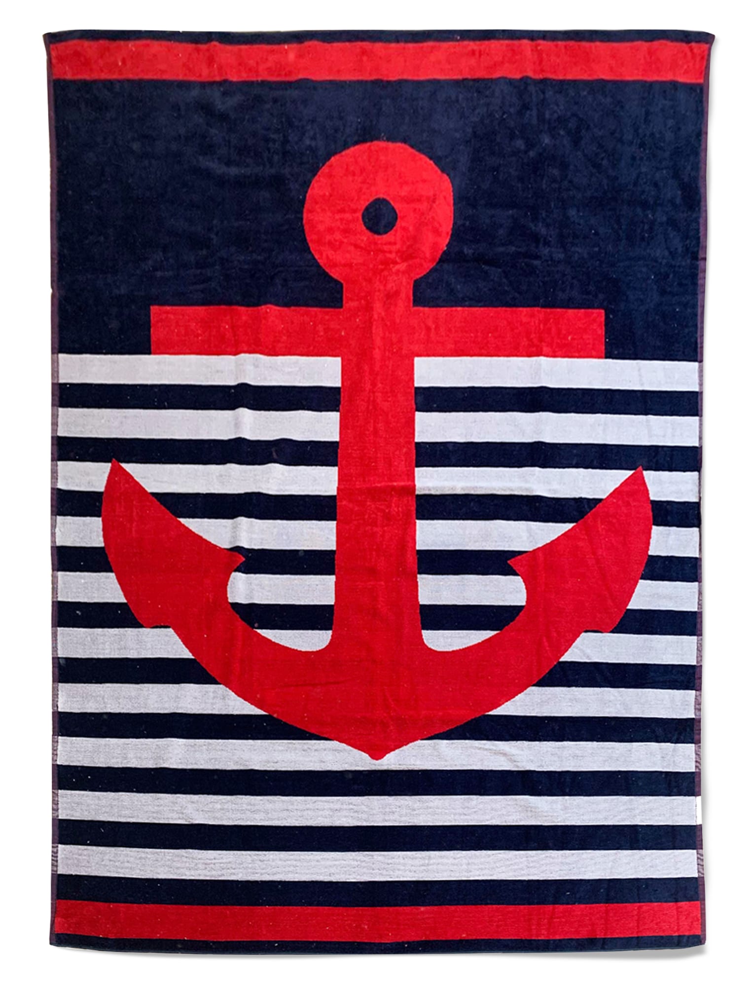 Serviette de plage éponge velours bleue marine kirby 140 x 200 (photo) Serviette de plage éponge velours bleue marine kirby 140 x 200