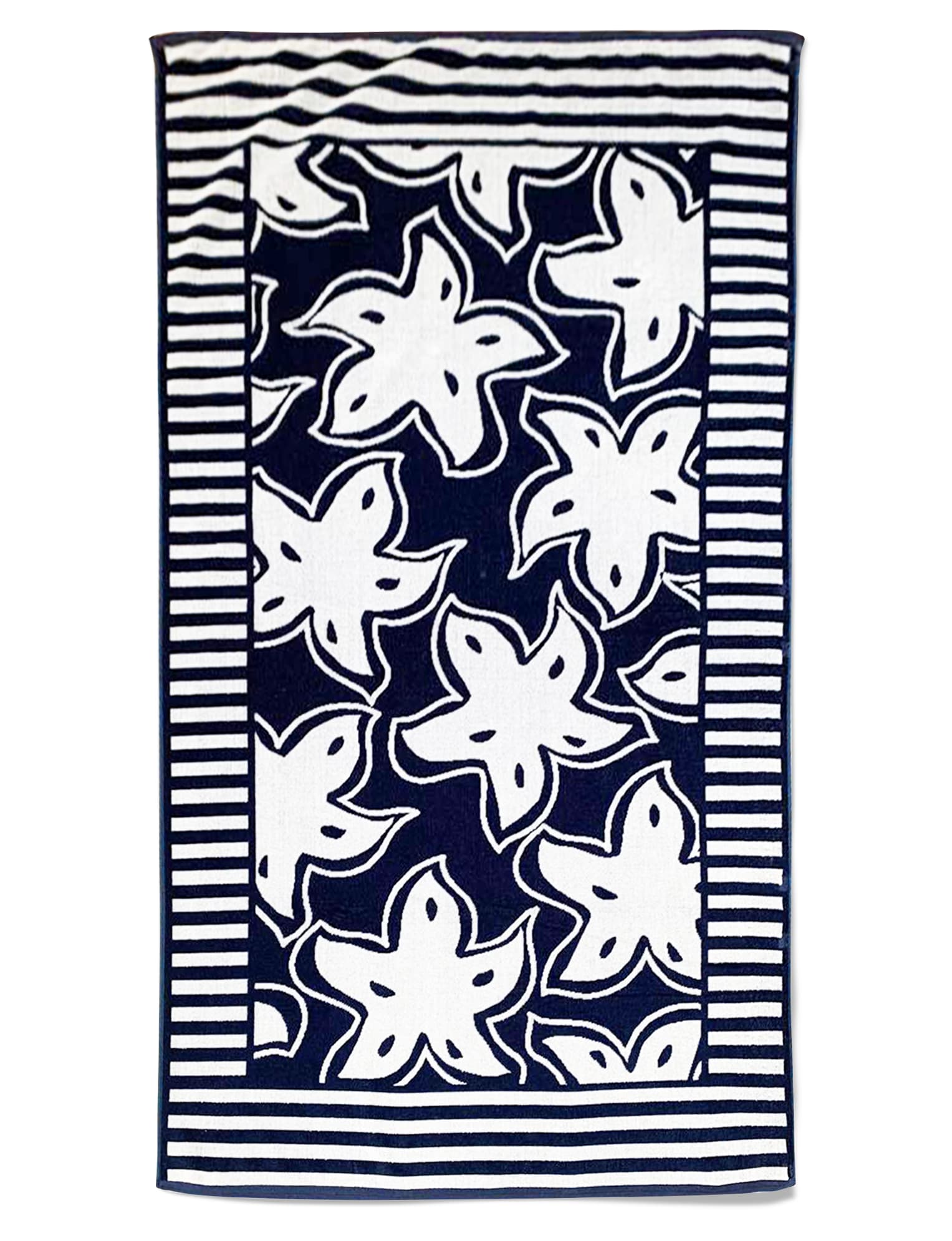 Serviette de plage éponge velours bleu marine stella 90 x 170 (photo) Serviette de plage éponge velours bleu marine stella 90 x 170