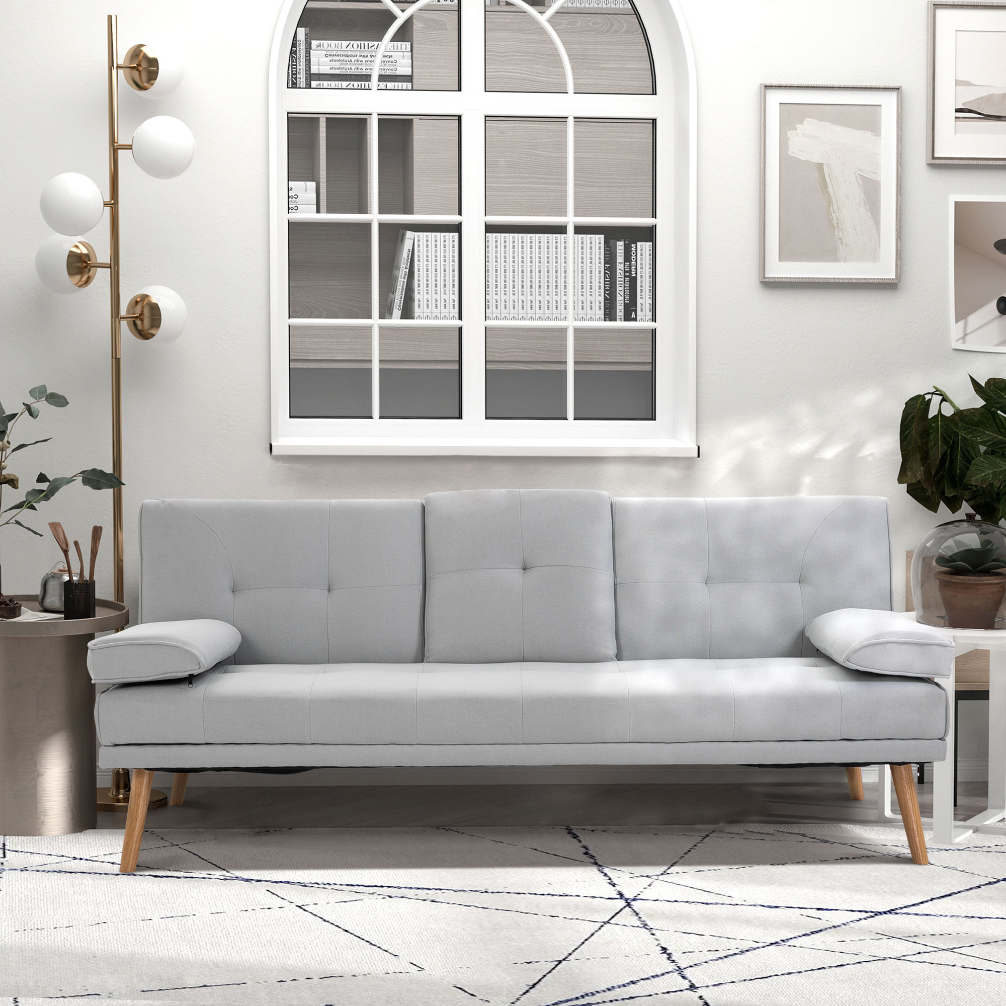 Canapé convertible 3 places design scandinave - Vue supplémentaire 1