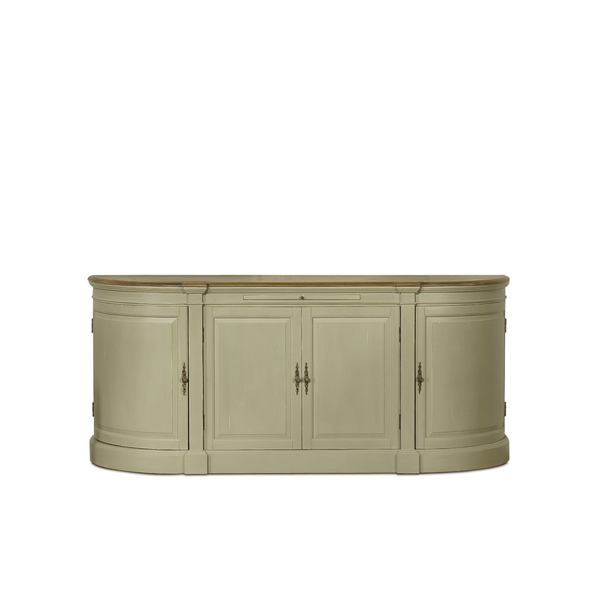 Buffet plateau chêne 4 portes gris clair Buffet plateau chêne 4 portes gris clair