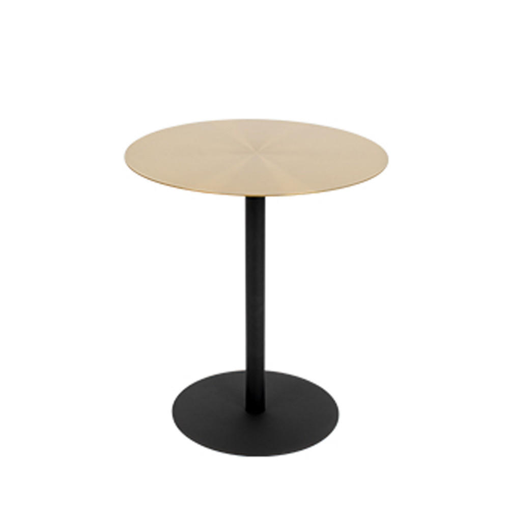 Table basse ronde en métal brossé ø40cm – Laiton