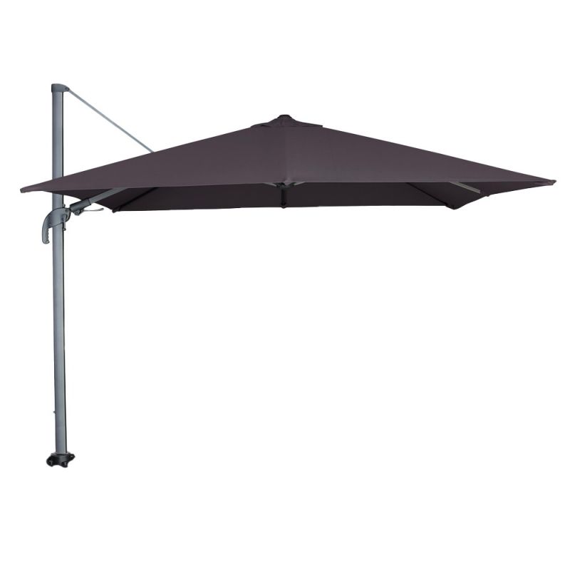 Parasol déporté avec LED intégrées anthracite Parasol déporté avec LED intégrées anthracite
