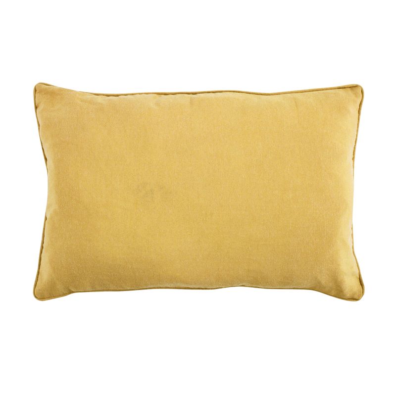 Coussin en polycoton jaune 60x40 Coussin en polycoton jaune 60x40
