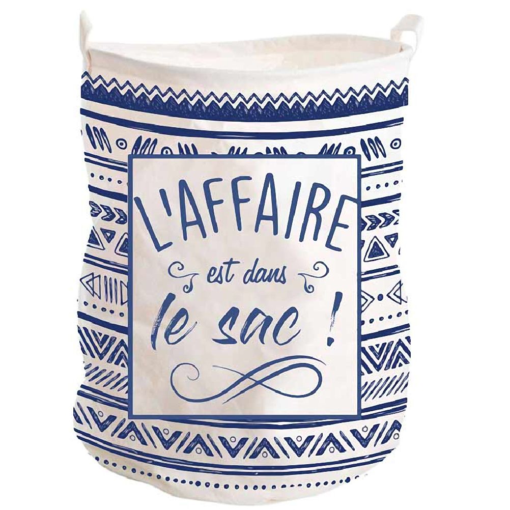 Corbeille à linge en toile H50cm (photo) Corbeille à linge en toile H50cm
