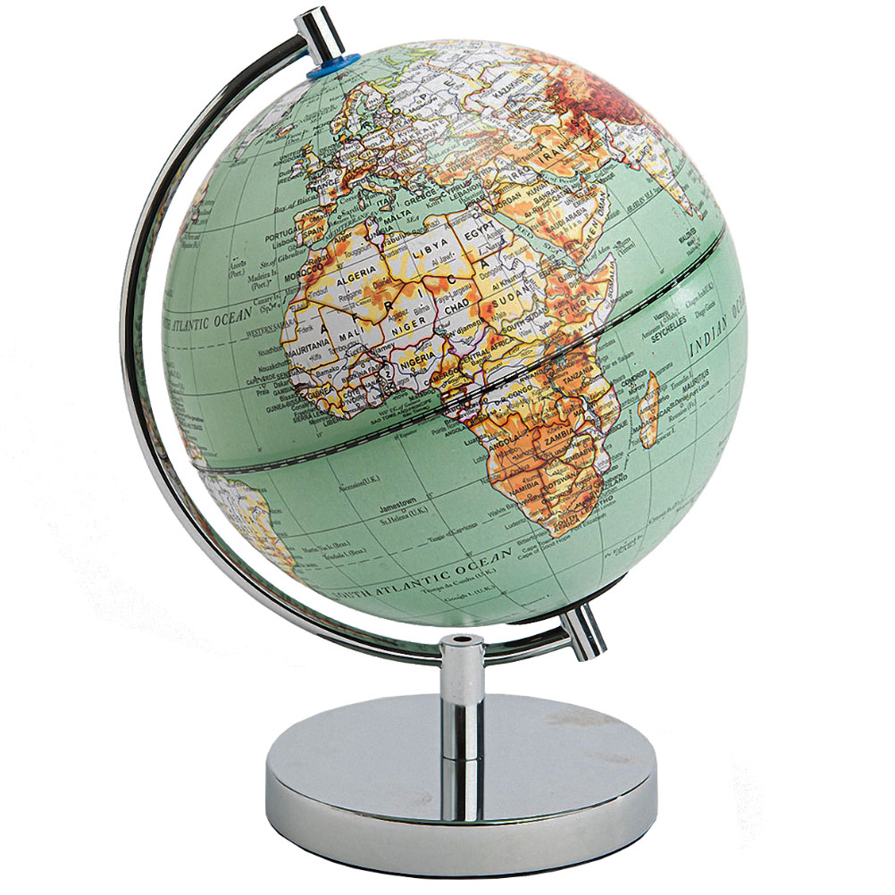 Décoration globe terrestre vert H29cm Décoration globe terrestre vert H29cm