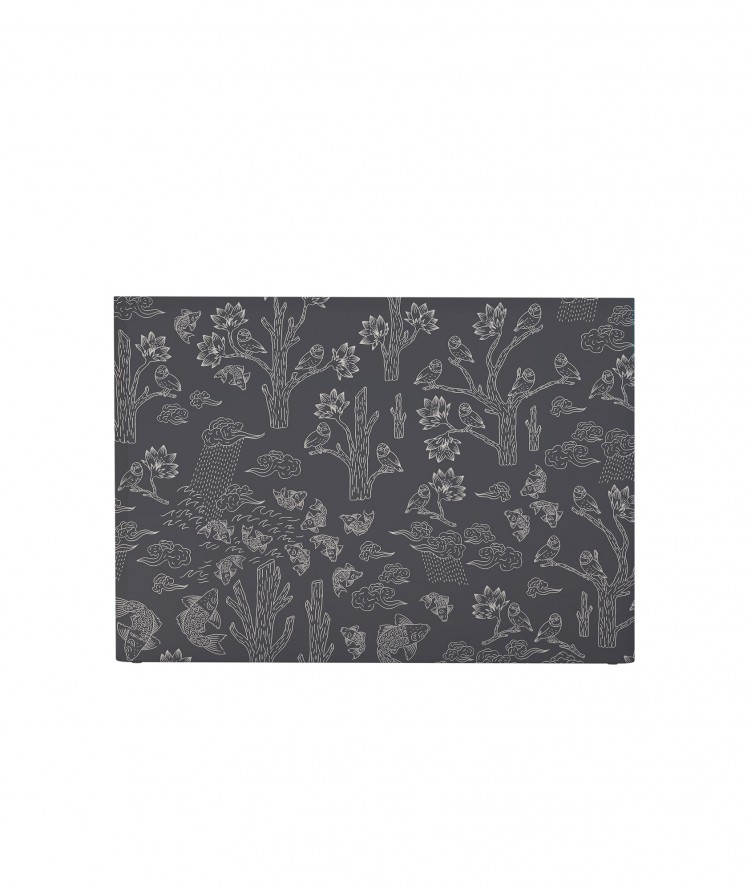 Tête de lit avec housse Gris 140 cm Tête de lit avec housse Gris 140 cm