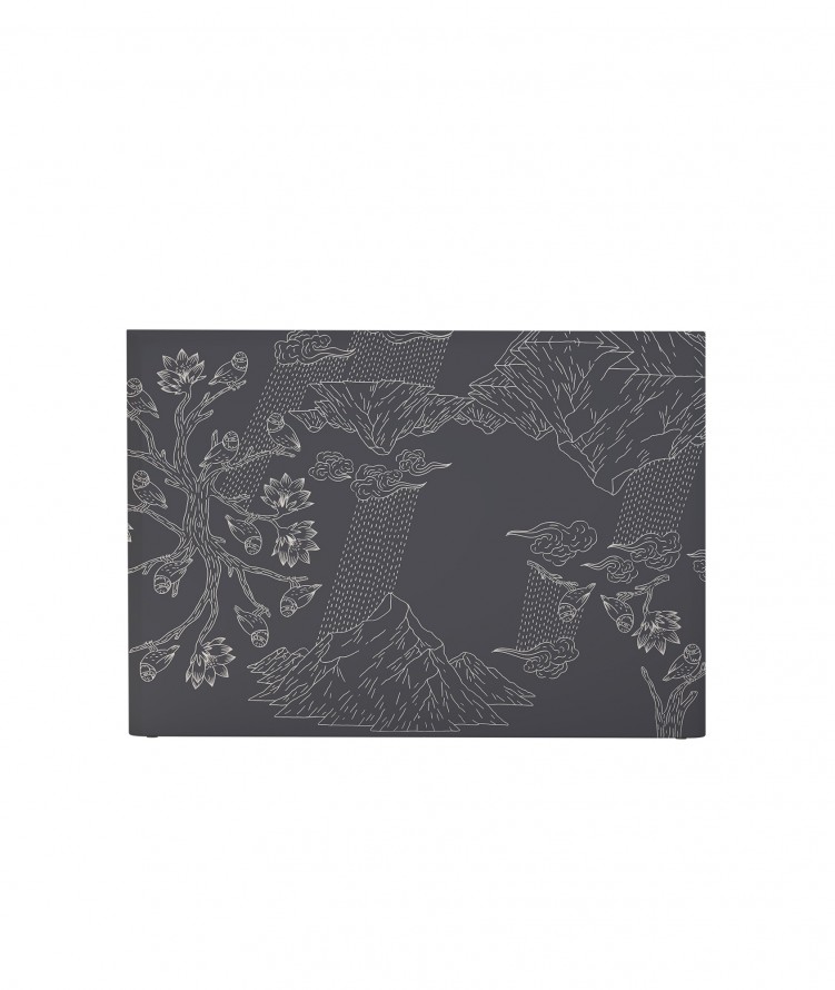 Tête de lit avec housse Gris 140 cm Tête de lit avec housse Gris 140 cm