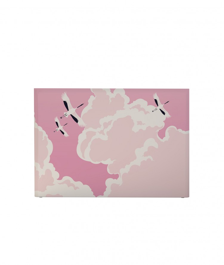 Tête de lit avec housse Rose 140 cm Tête de lit avec housse Rose 140 cm