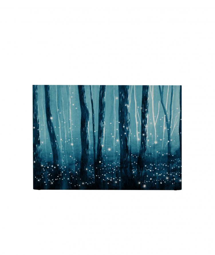 Tête de lit avec housse Bleu 140 cm (photo) Tête de lit avec housse Bleu 140 cm