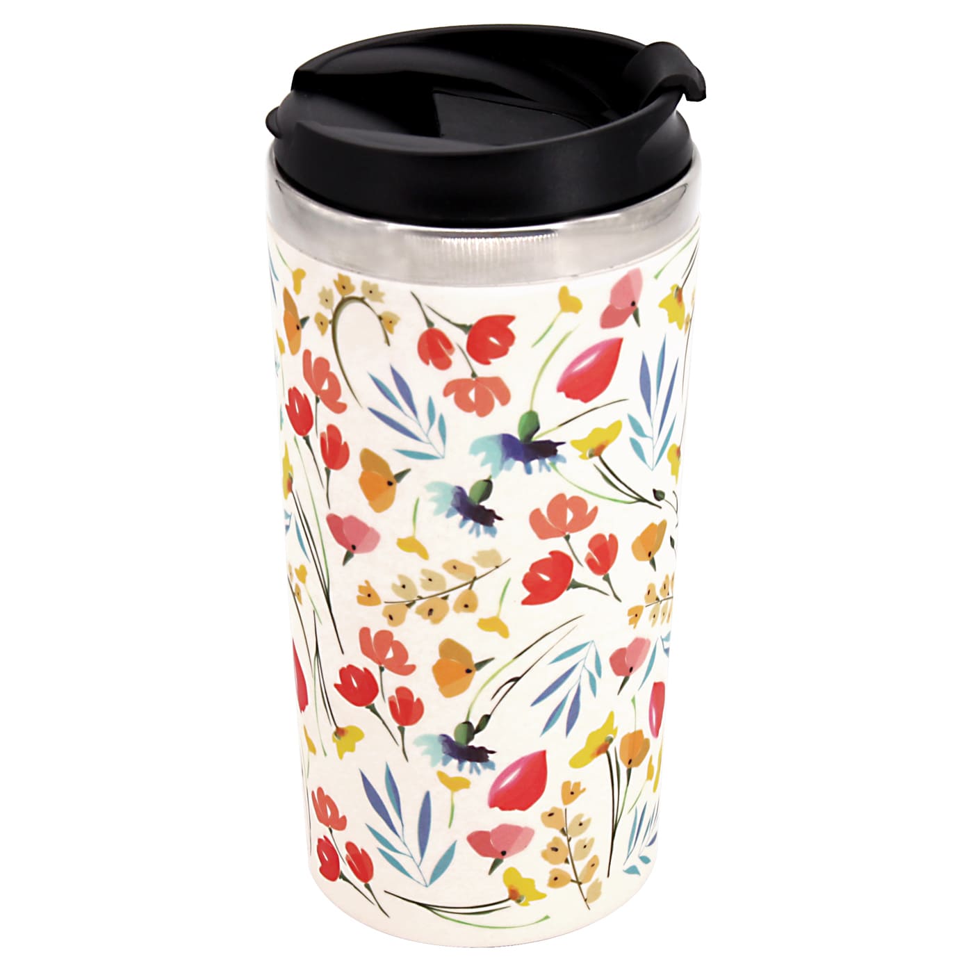 Mug de voyage isotherme avec son extérieur en bambou